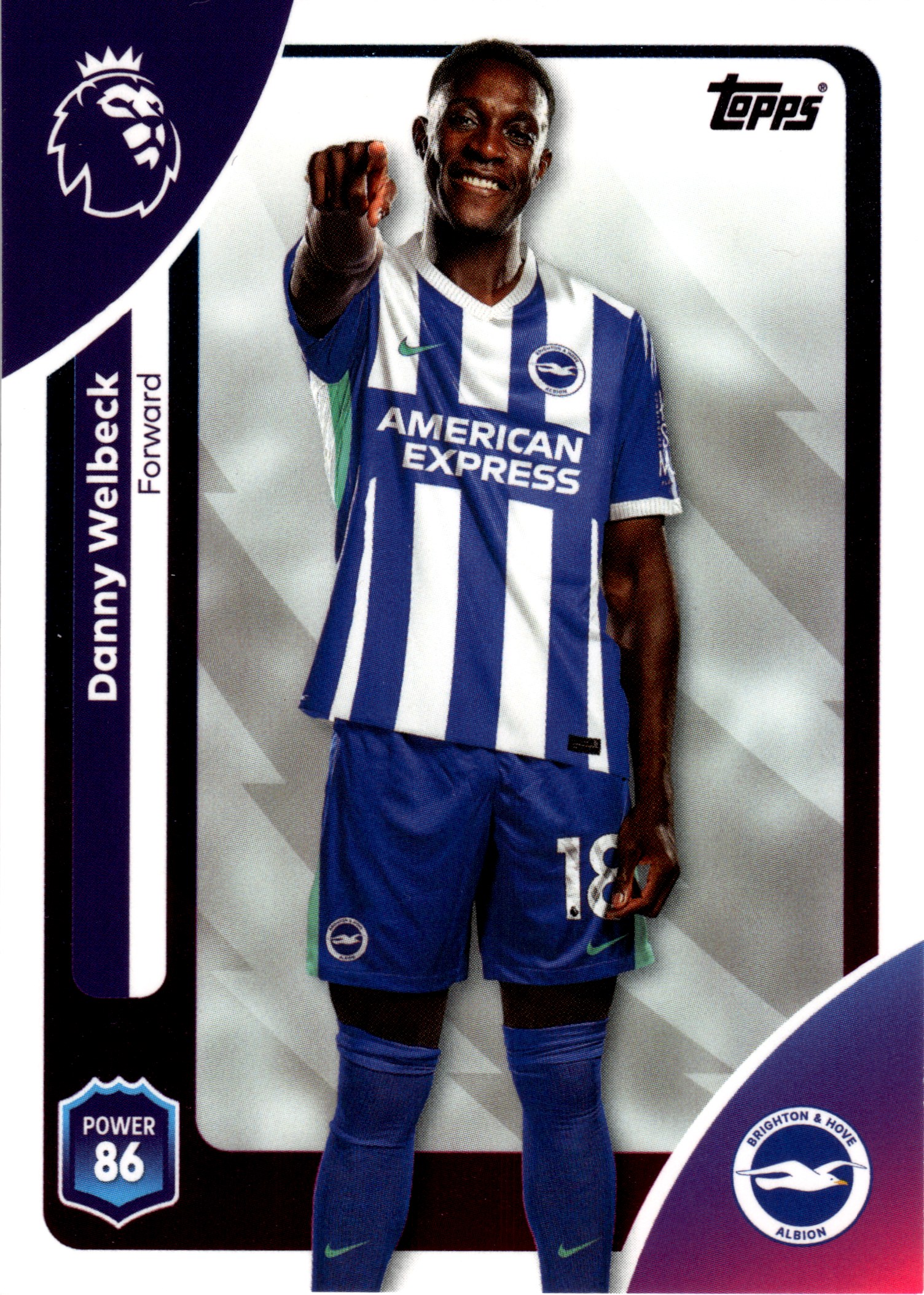 Danny Welbeck - Topps Match Attax Premier League Base Set 2025-26, Nr. 85 (Art.-Nr. SG107861)