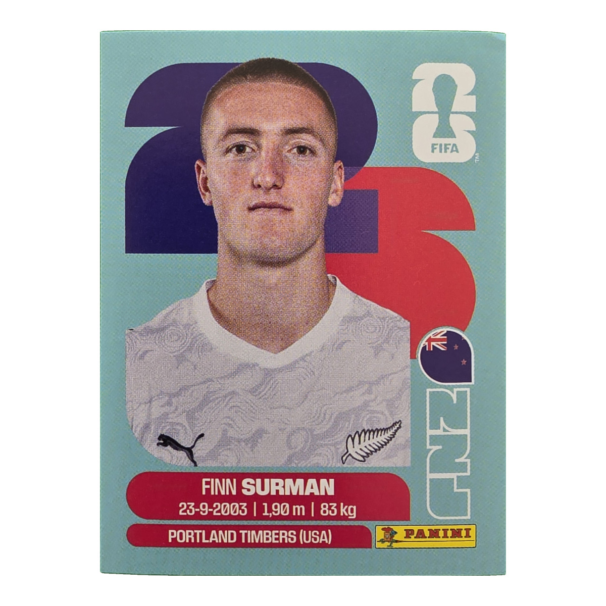 Finn Surman - Neuseeland, FIFA WM 2026, Nr. NZL9