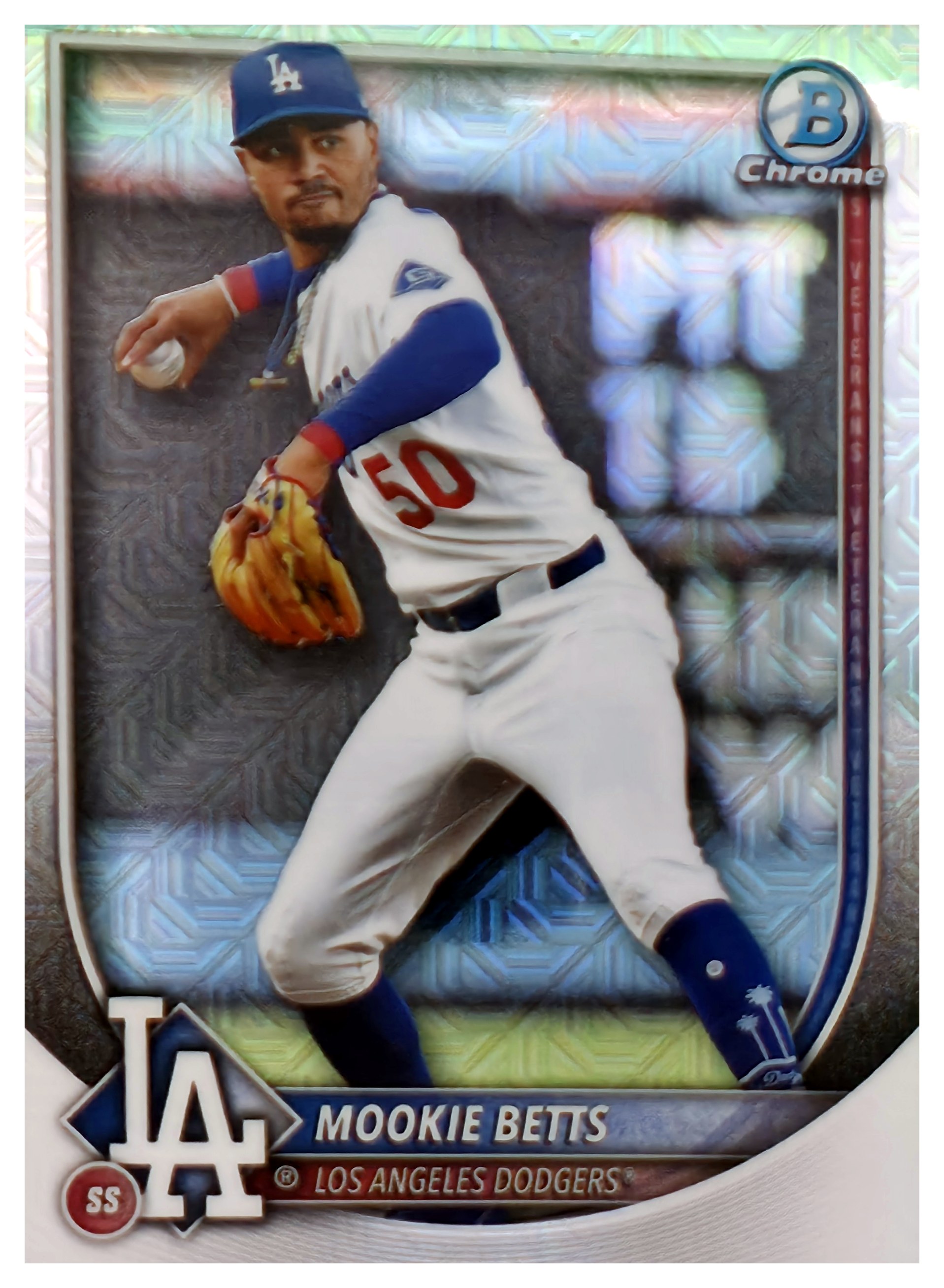 Mookie Betts - Topps Bowman Chrome Base Set 2025, Nr. 26 – Mojo Refractor (Art.-Nr. SG108925)