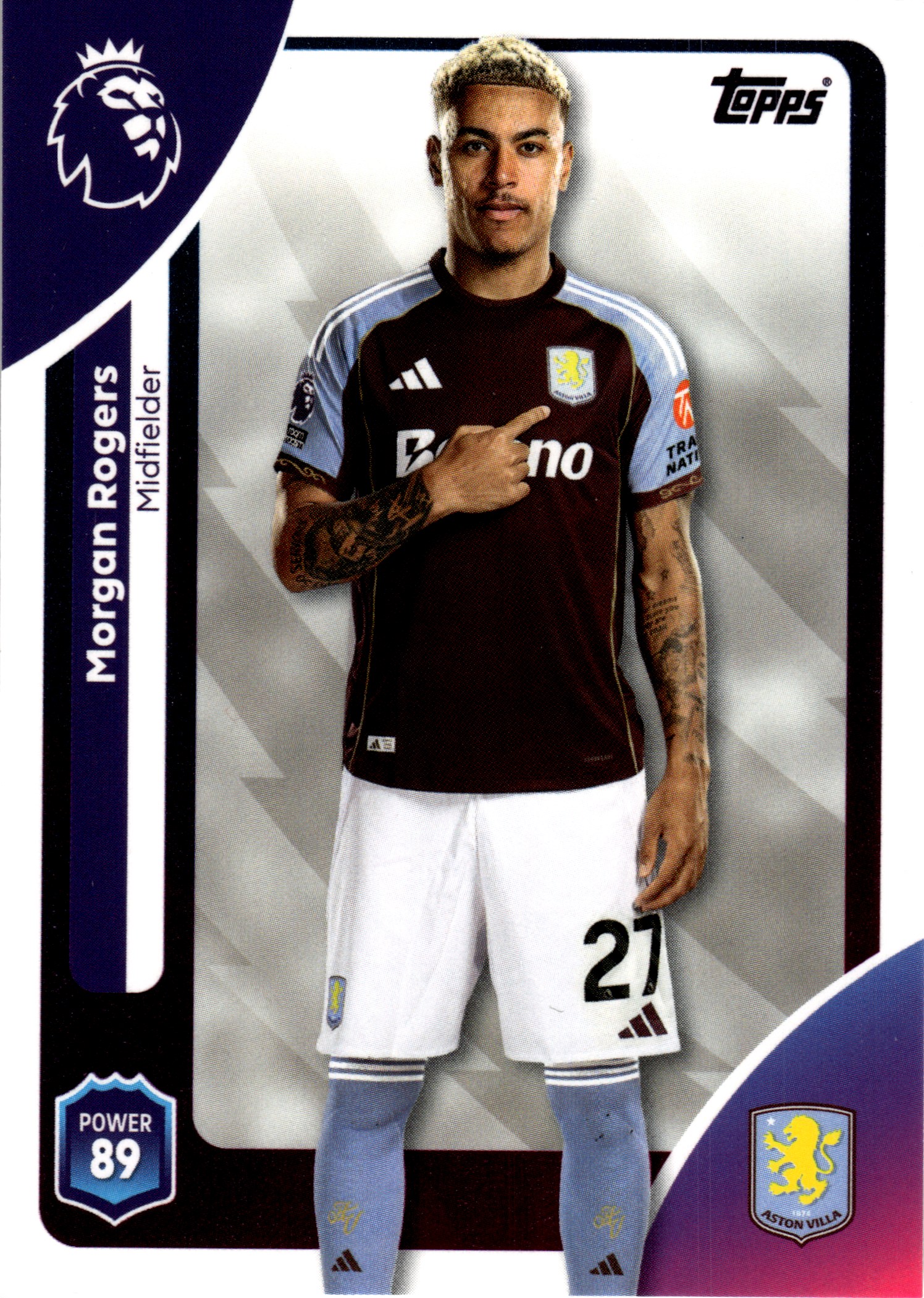 Morgan Rogers - Topps Match Attax Premier League Base Set 2025-26, Nr. 30 (Art.-Nr. SG107885)