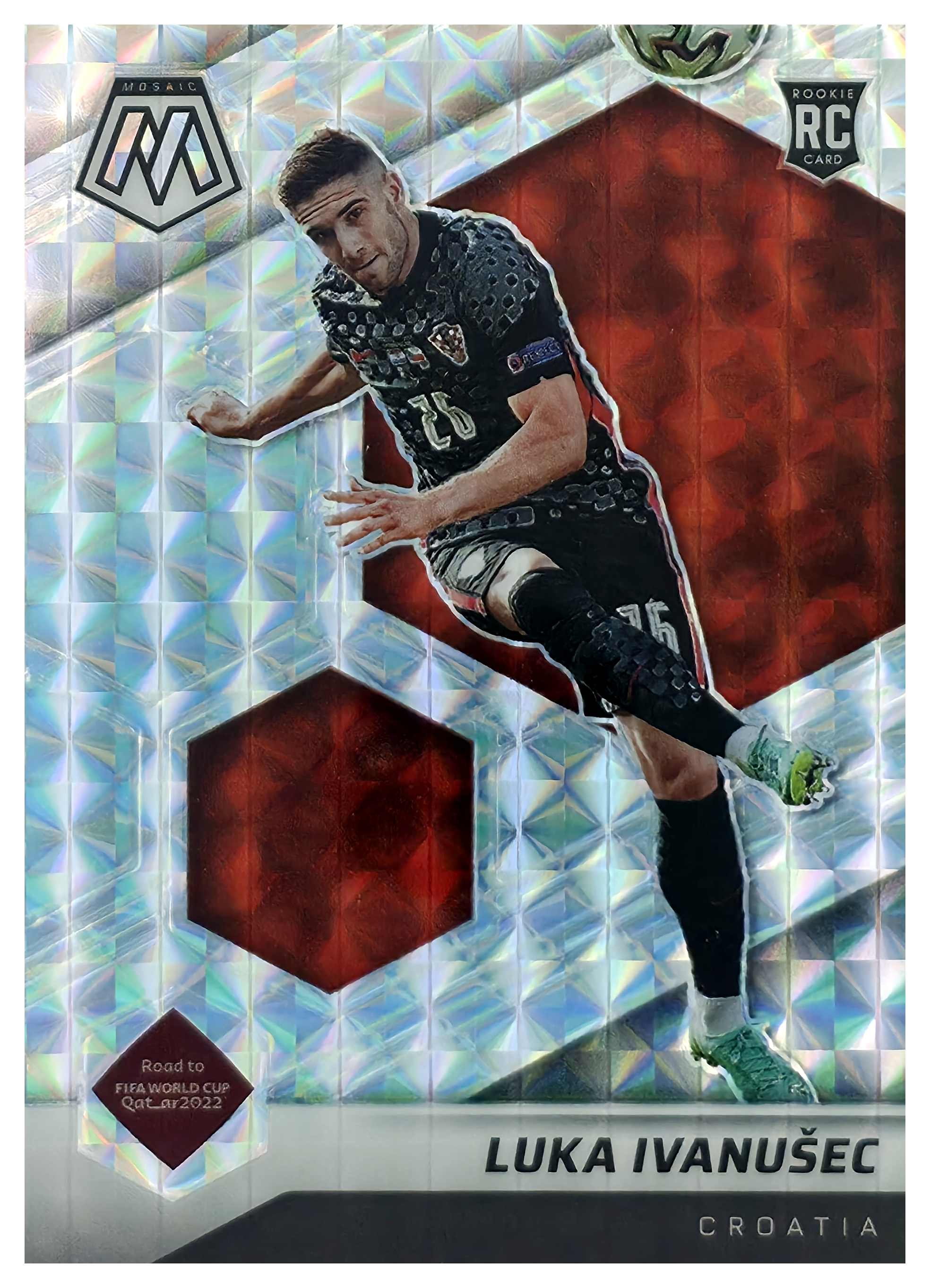 Luka Ivanušec - Panini Mosaic FIFA Road to World Cup Base Set 2021-22, Nr. 197 – Rookie Card, Mosaic (Art.-Nr. SG106024)