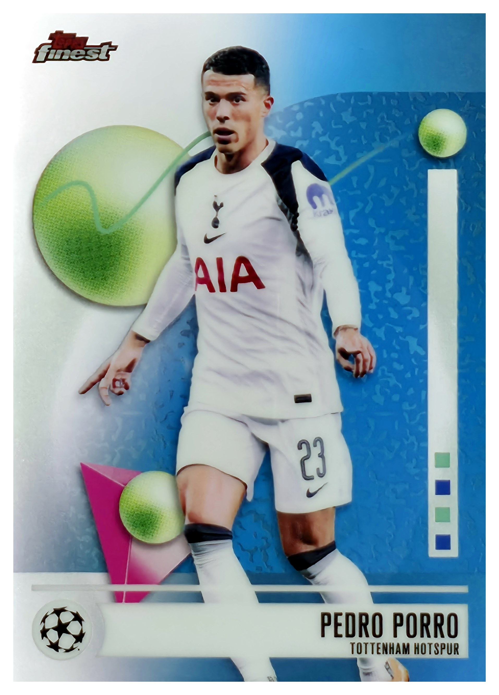 Pedro Porro - Topps Finest UEFA Club Competitions Base Set 2025-26, Nr. 139 (Art.-Nr. SG108147)