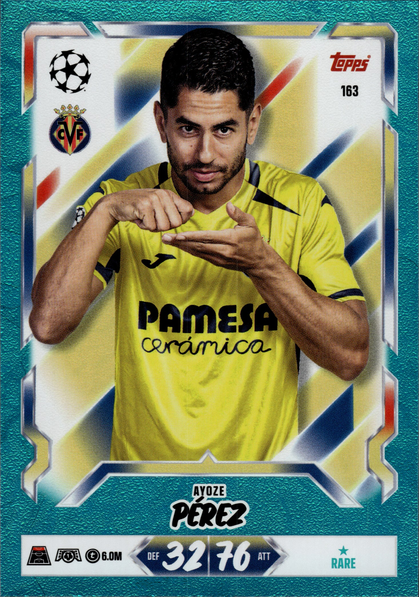 Ayoze Pérez - Topps Match Attax UEFA Club Competitions Base Set 2026-27, Nr. 163 – Rare (Art.-Nr. SG107409)