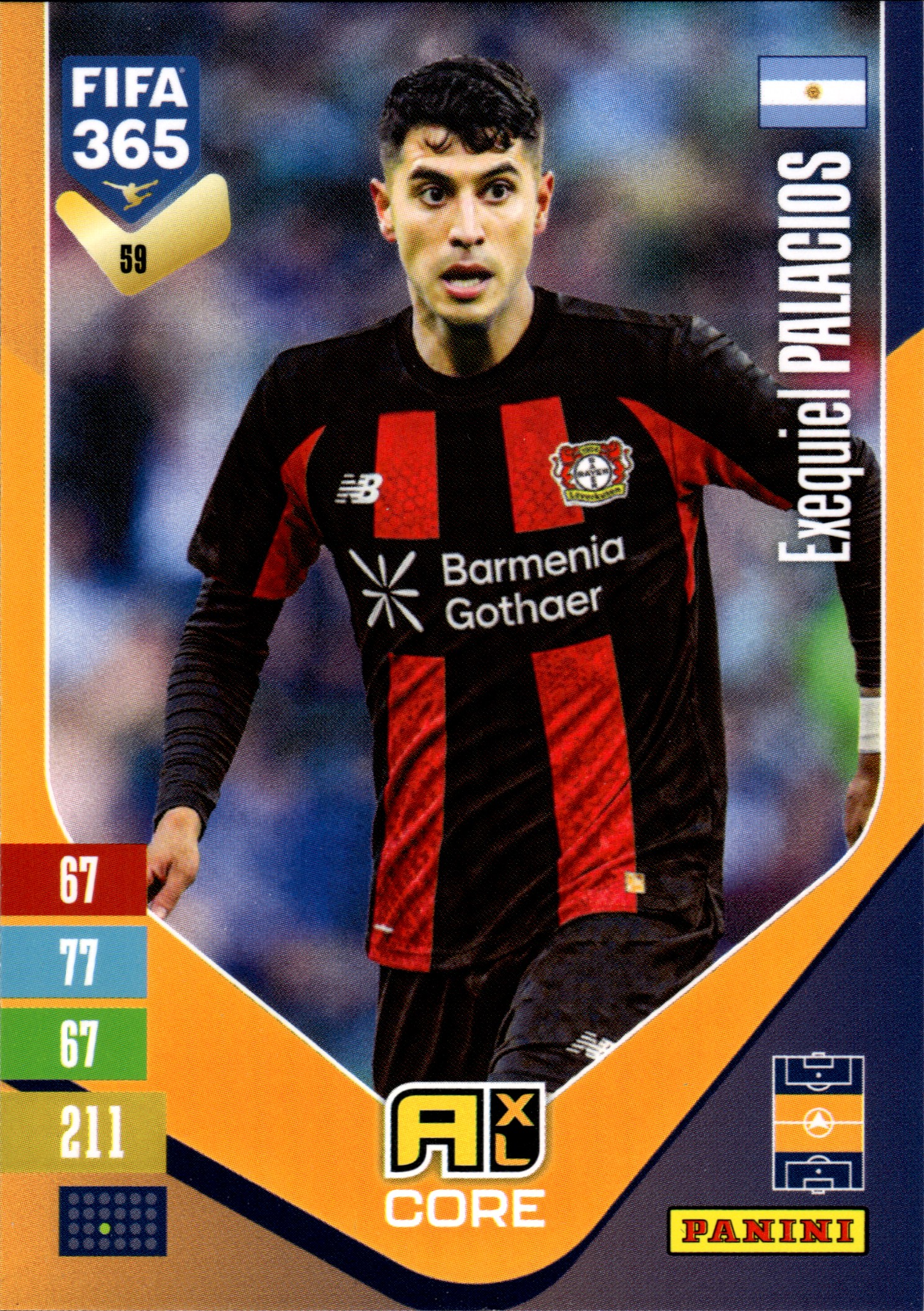 Exequiel Palacios - Panini Adrenalyn XL FIFA 365 Base Set 2026-27, Nr. 59