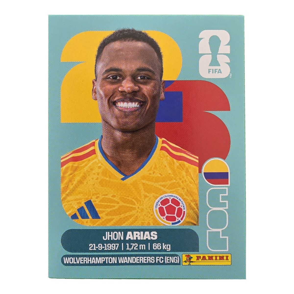 Jon Arias - Kolumbien, FIFA WM 2026, Nr. COL17