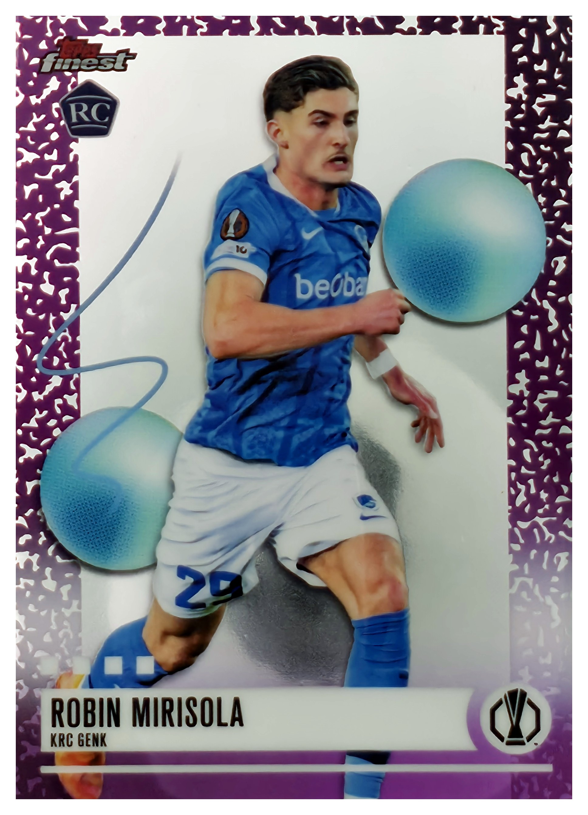 Robin Mirisola - Topps Finest UEFA Club Competitions Base Set 2025-26, Nr. 364 – Rookie Card (Art.-Nr. SG110793)