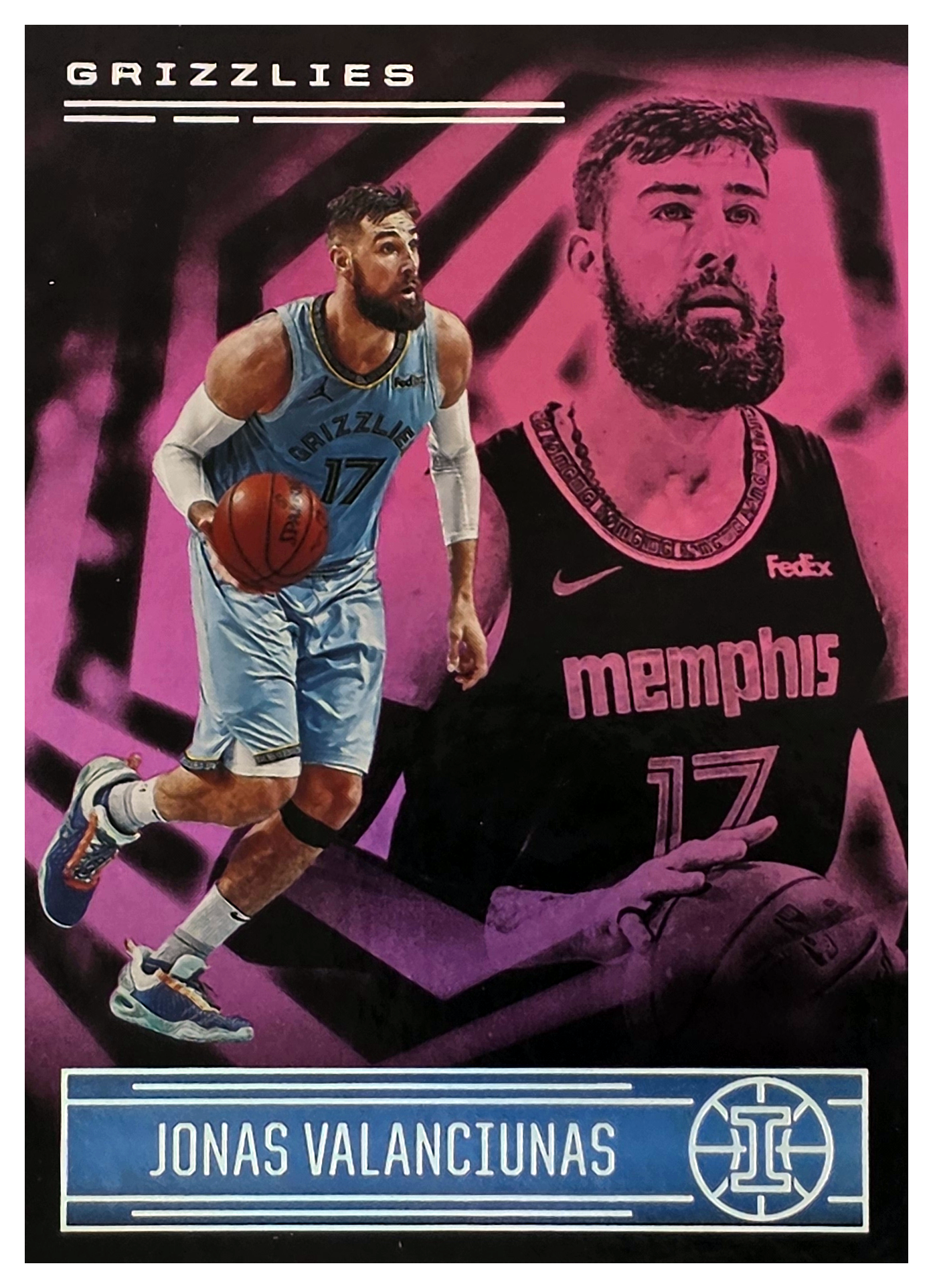 Jonas Valanciunas - Panini Illusions Base Set 2020-21, Nr. 109 – Trophy Collection Pink (Art.-Nr. SG104506)