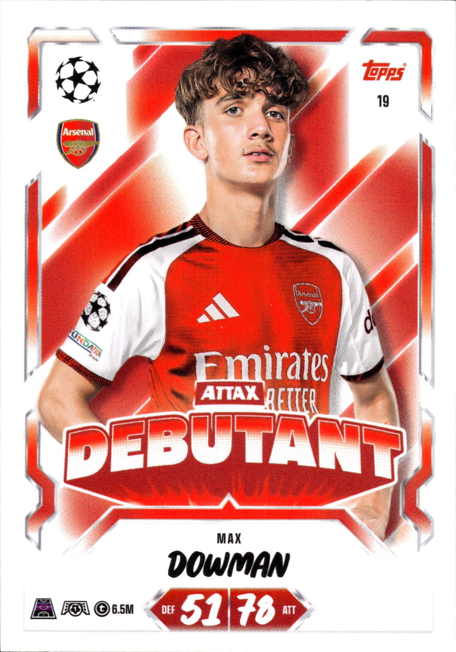 Max Dowman - Topps Match Attax UEFA Club Competitions Attax Debutant 2026-27, Nr. 19 (Art.-Nr. SG107143)