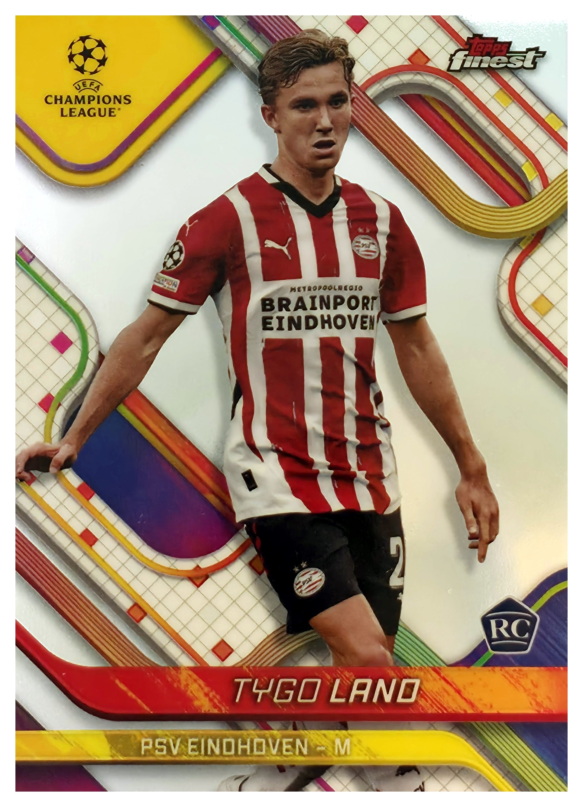 Tygo Land - Topps Finest UEFA Club Competitions Base Set 2024-25, Nr. 28 – Rookie Card (Art.-Nr. SG109373)