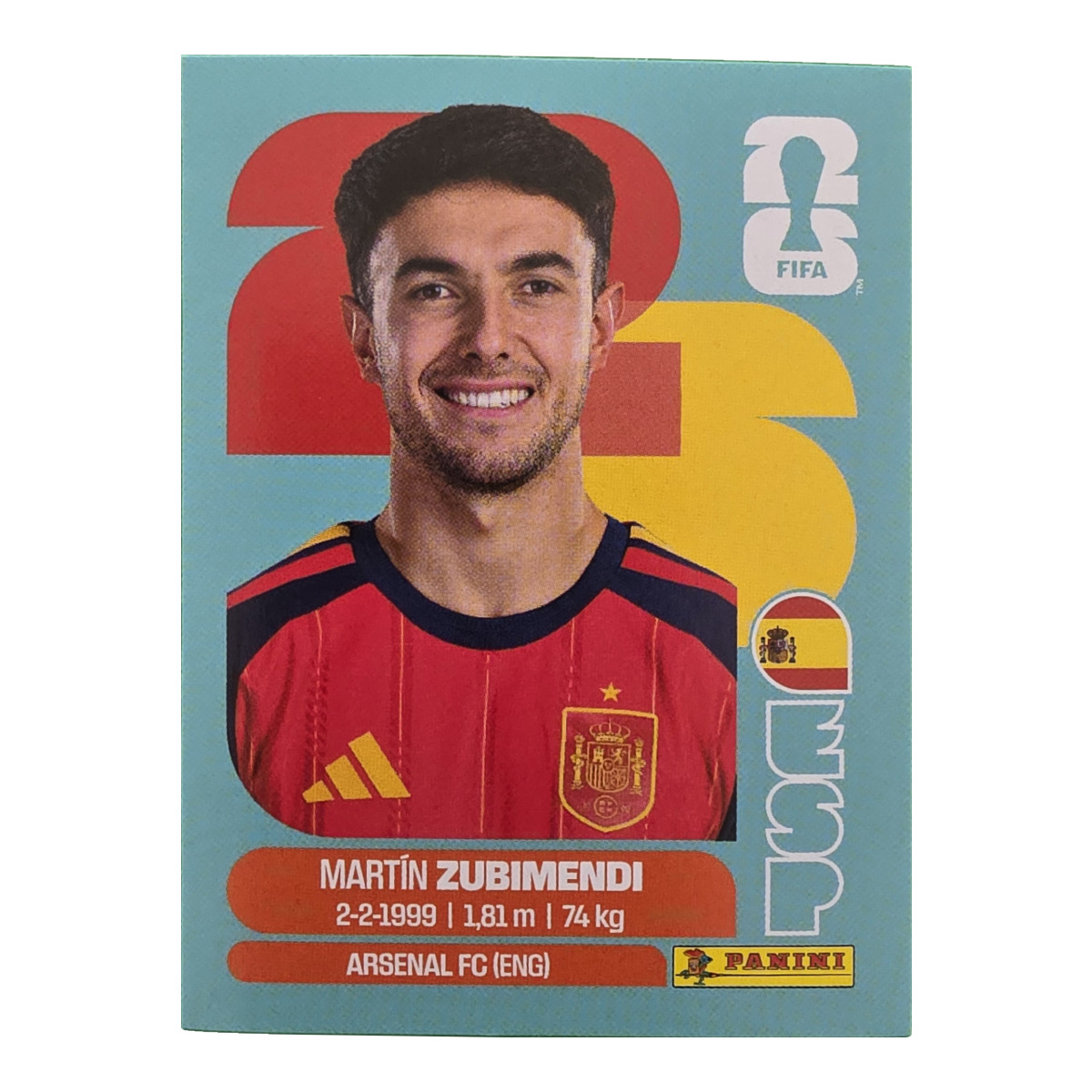 Martín Zubimendi - Spanien, FIFA WM 2026, Nr. ESP9