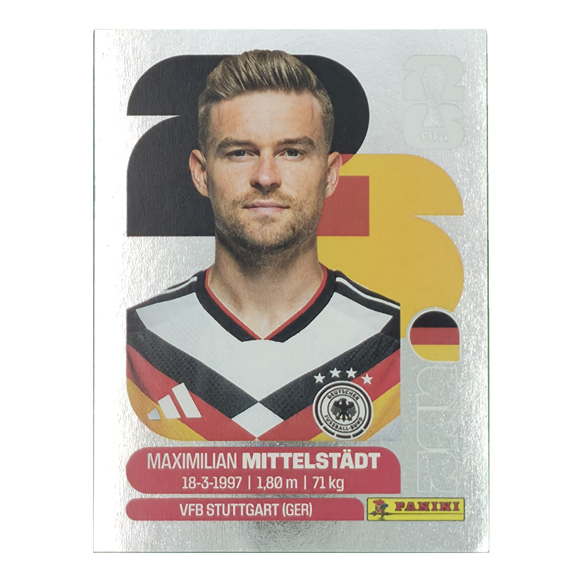 Maximilian Mittelstadt - Deutschland, FIFA WM 2026, Nr. GER-S9 – Silber-Edition