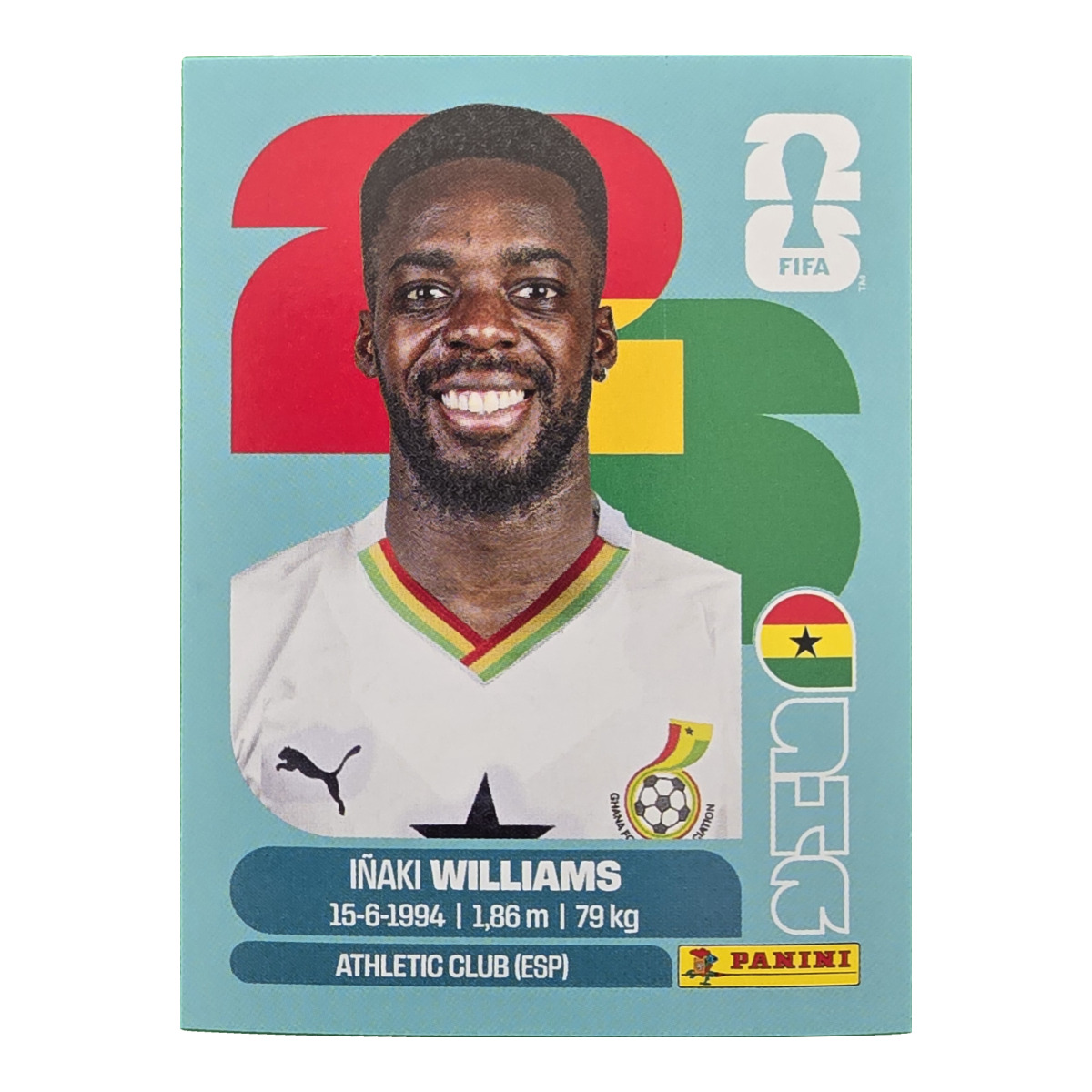 Inaki Williams - Ghana, FIFA WM 2026, Nr. GHA15