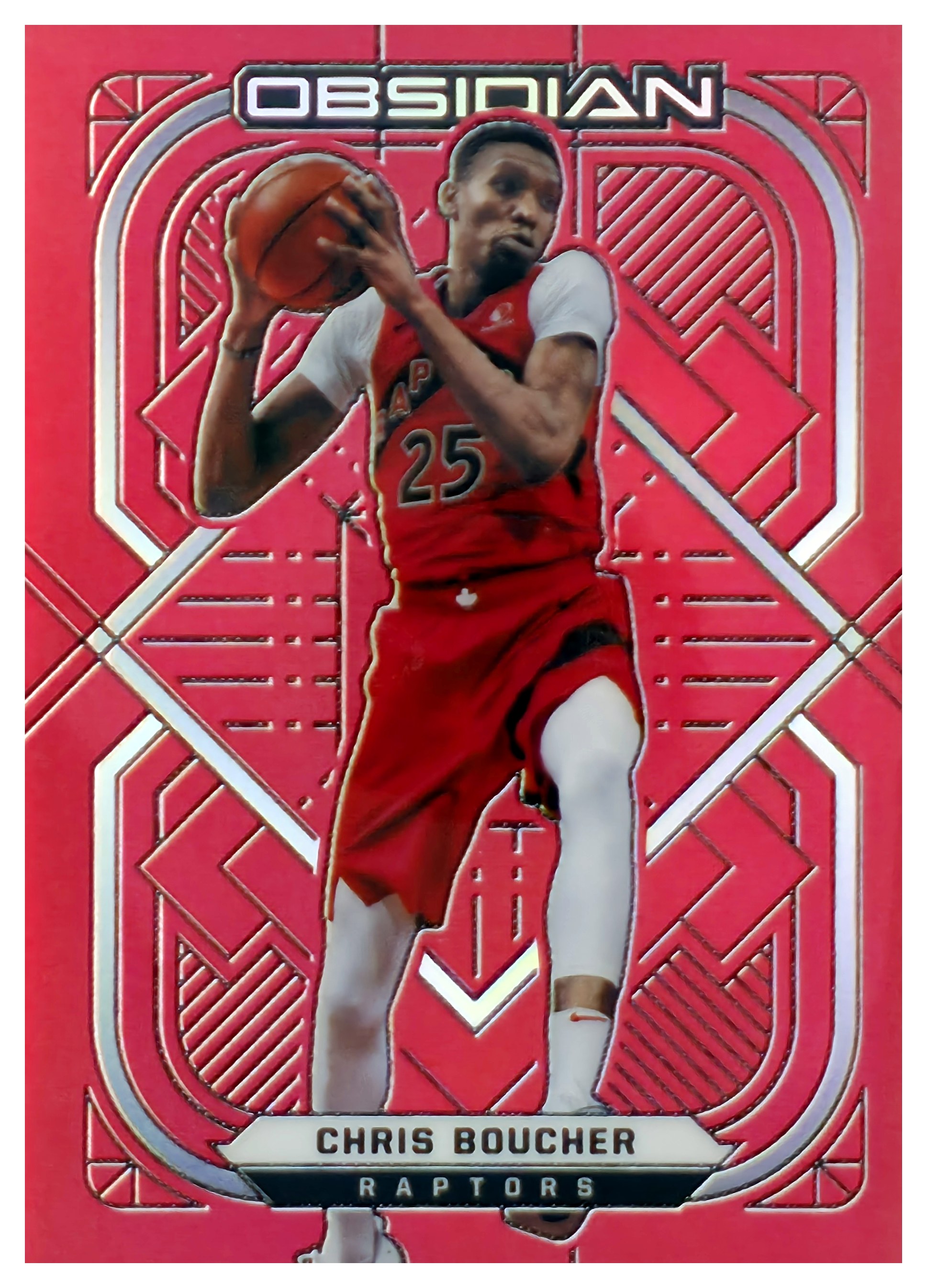 Chris Boucher - Panini Obsidian Base Set 2020-21, Nr. 72 – Electric Etch Red Flood (Art.-Nr. SG108640)
