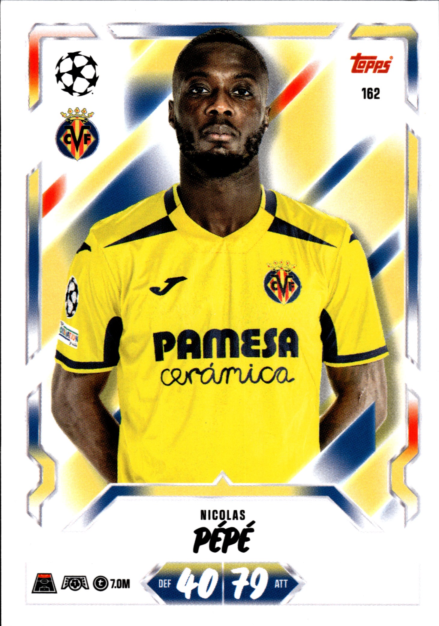 Nicolas Pépé - Topps Match Attax UEFA Club Competitions Base Set 2026-27, Nr. 162 (Art.-Nr. SG107227)