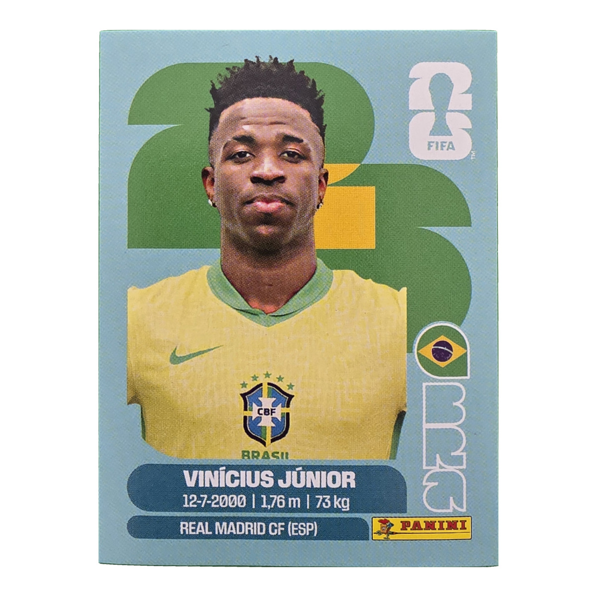 Vinicius Júnior - Brasilien, FIFA WM 2026, Nr. BRA14