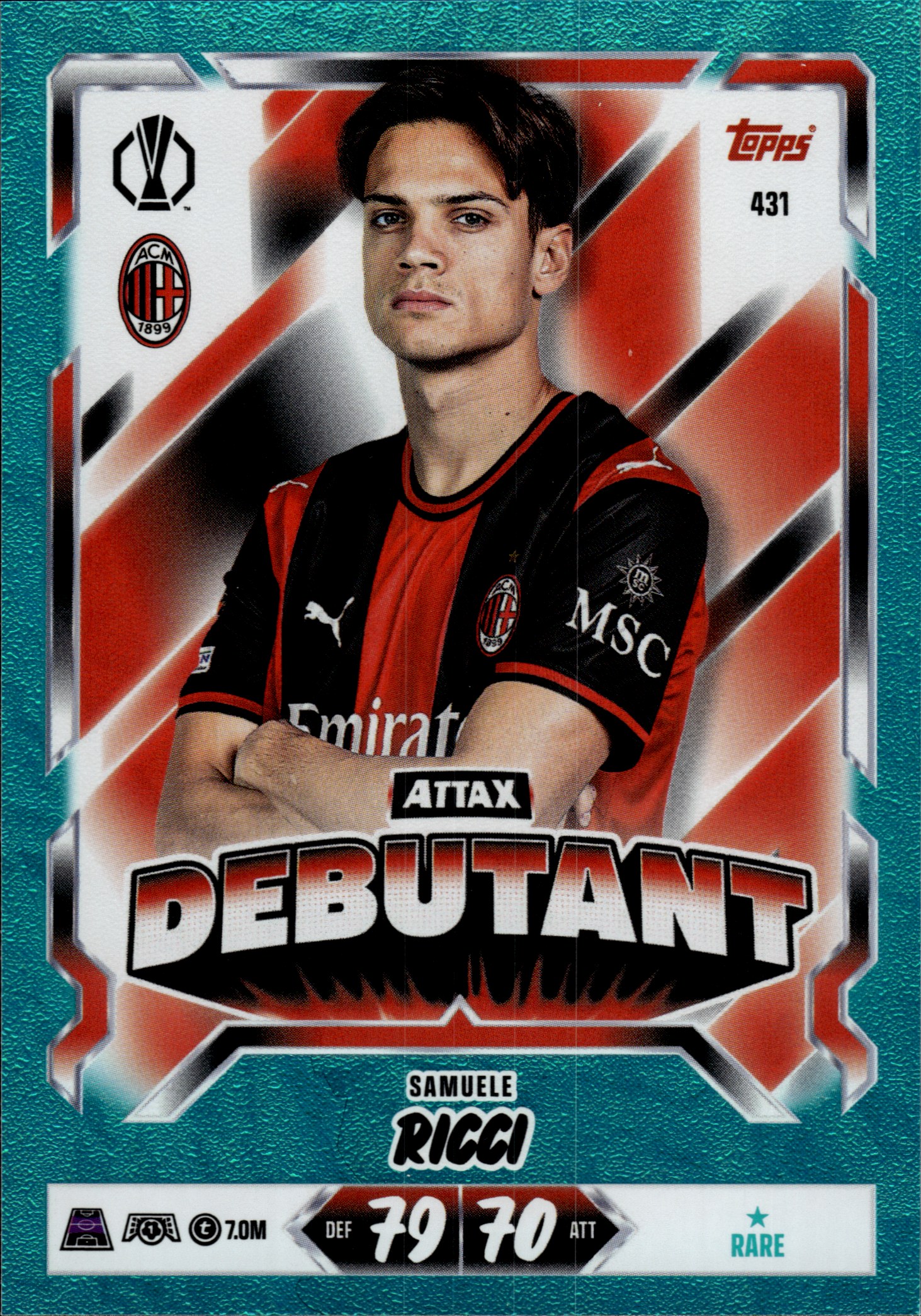 Samuele Ricci - Topps Match Attax UEFA Club Competitions Attax Debutant 2026-27, Nr. 431 – Rare (Art.-Nr. SG107403)