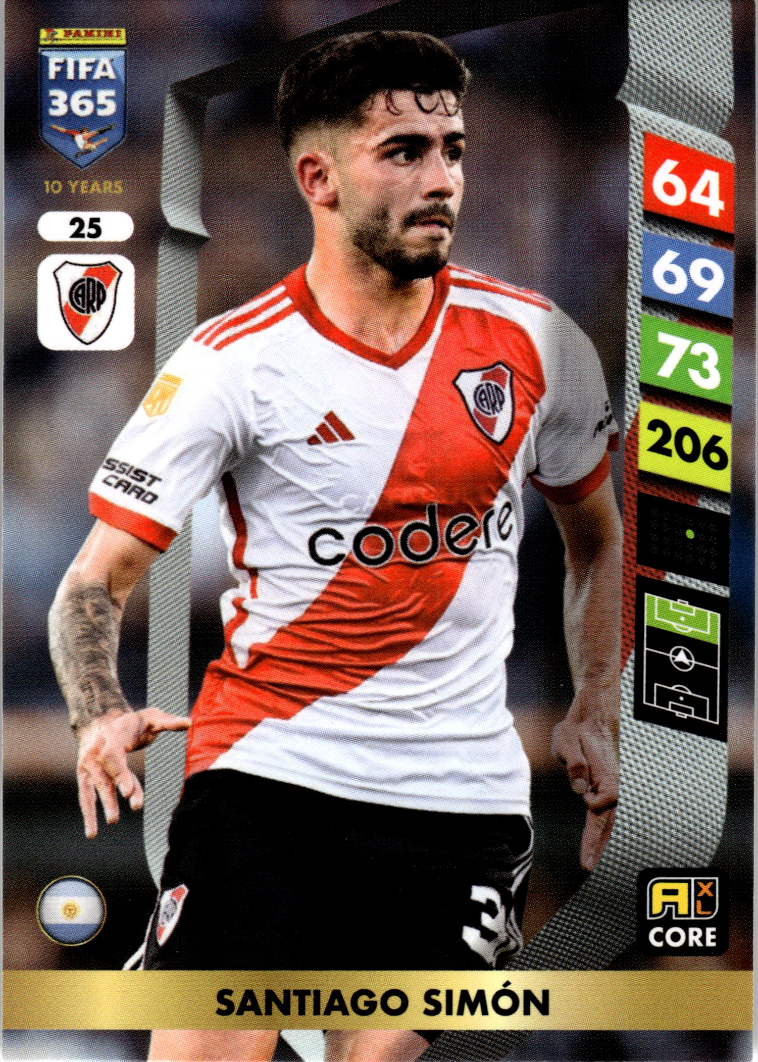 Santiago Simón - Panini Adrenalyn XL FIFA 365 Base Set 2025, Nr. 25 (Art.-Nr. SG107755)