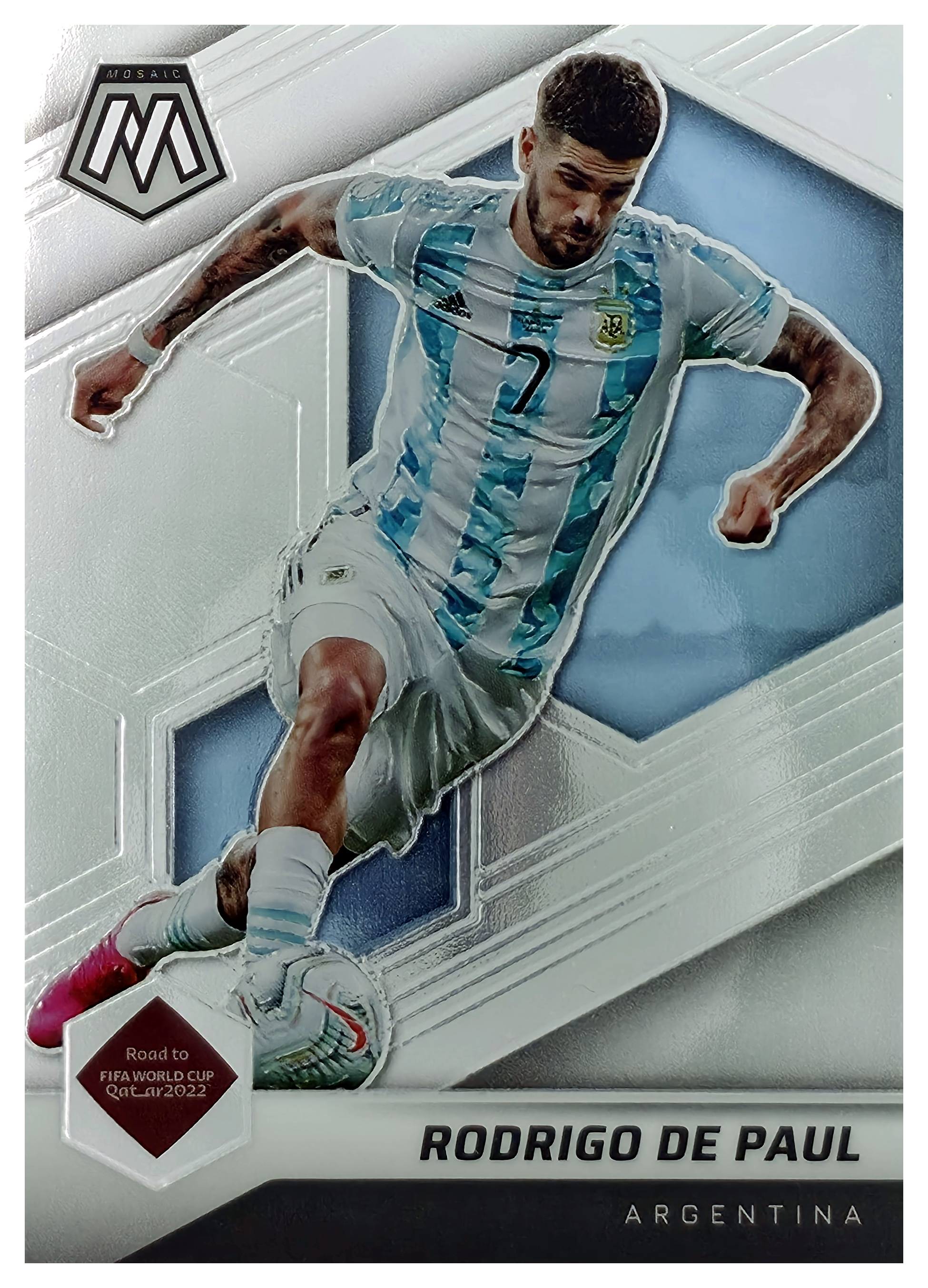 Rodrigo De Paul - Panini Mosaic FIFA Road to World Cup Base Set 2021-22, Nr. 15 (Art.-Nr. SG105912)
