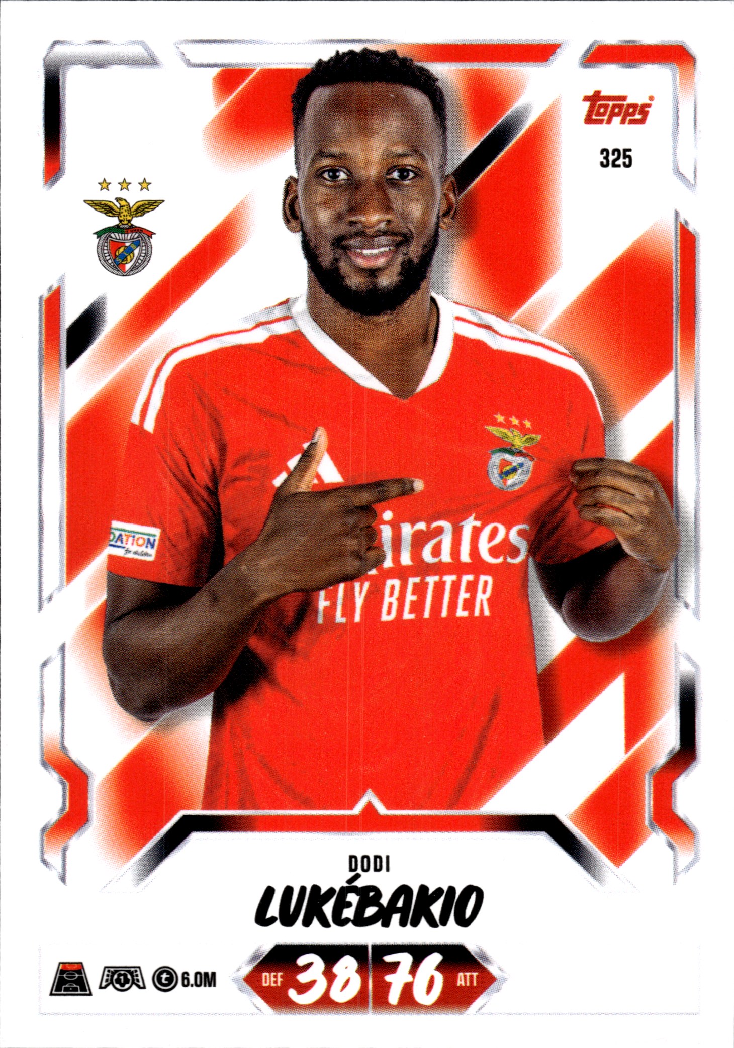 Dodi Lukébakio - Topps Match Attax UEFA Club Competitions Base Set 2026-27, Nr. 325 (Art.-Nr. SG107288)