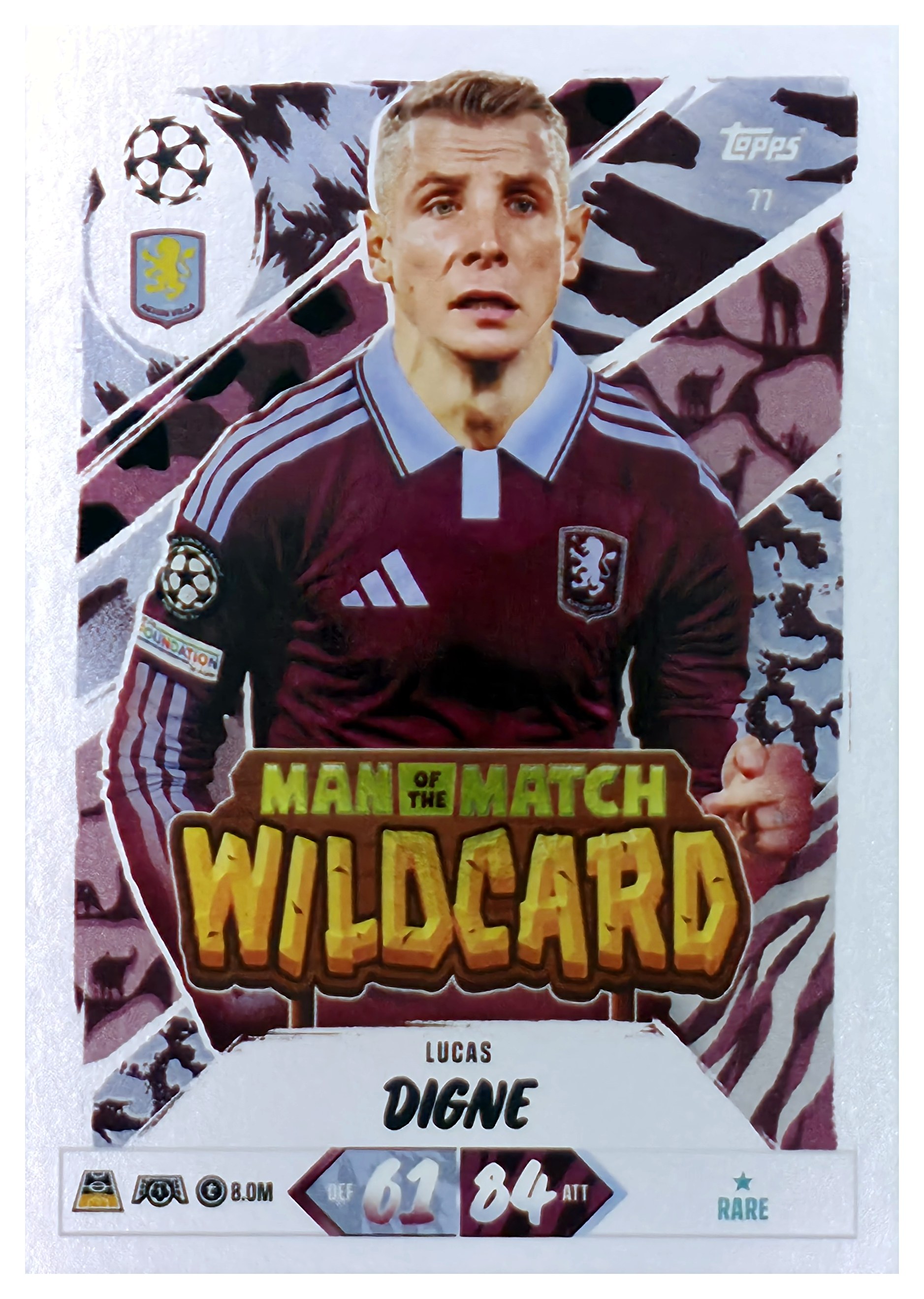 Lucas Digne - Topps Match Attax UEFA Club Competitions Man of the Match Wildcard 2026-27, Nr. 77 (Art.-Nr. SG107462)