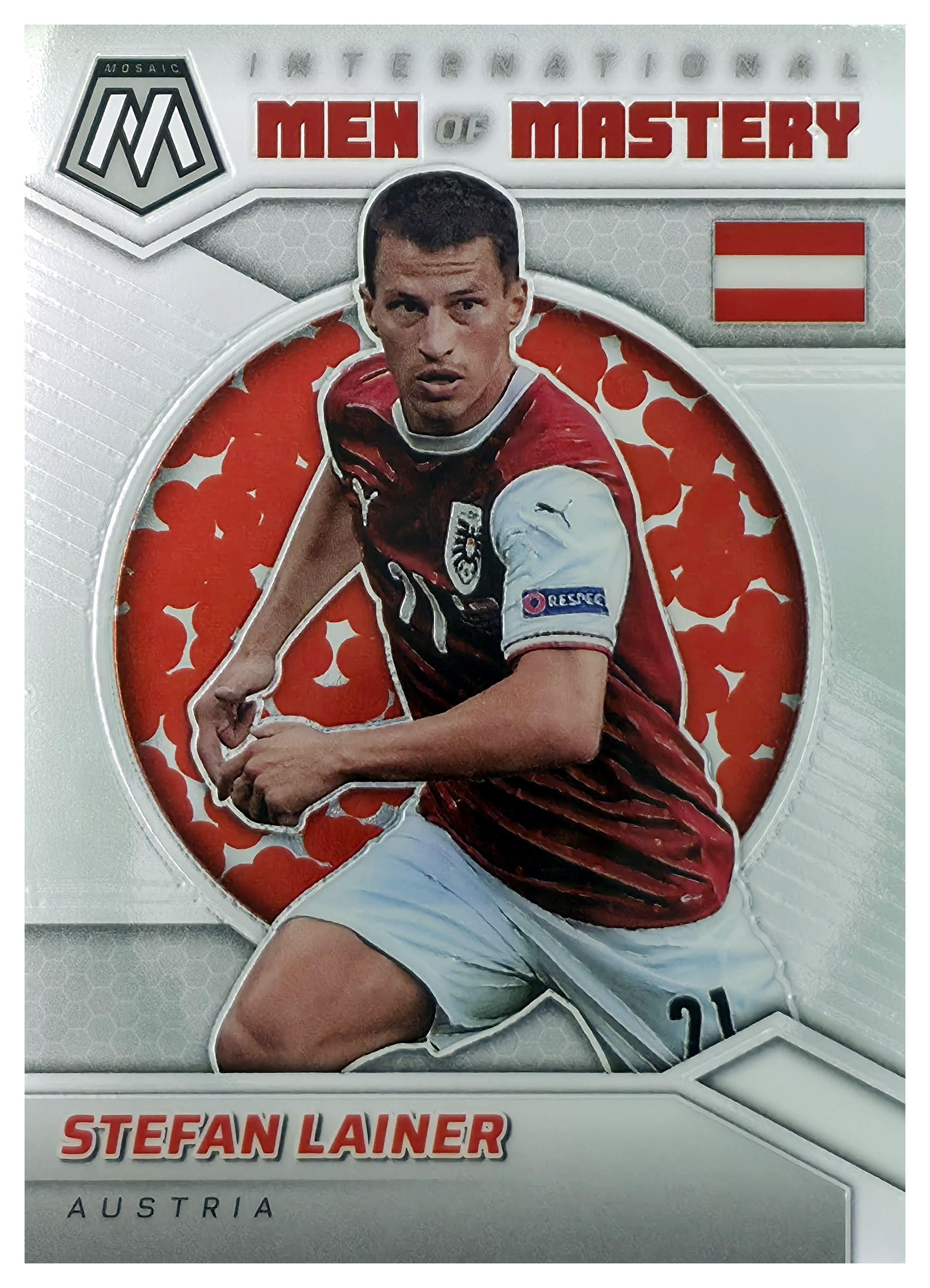Stefan Lainer - Panini Mosaic FIFA Road to World Cup International Men of Mastery 2021-22, Nr. 22 – Insert (Art.-Nr. SG106042)