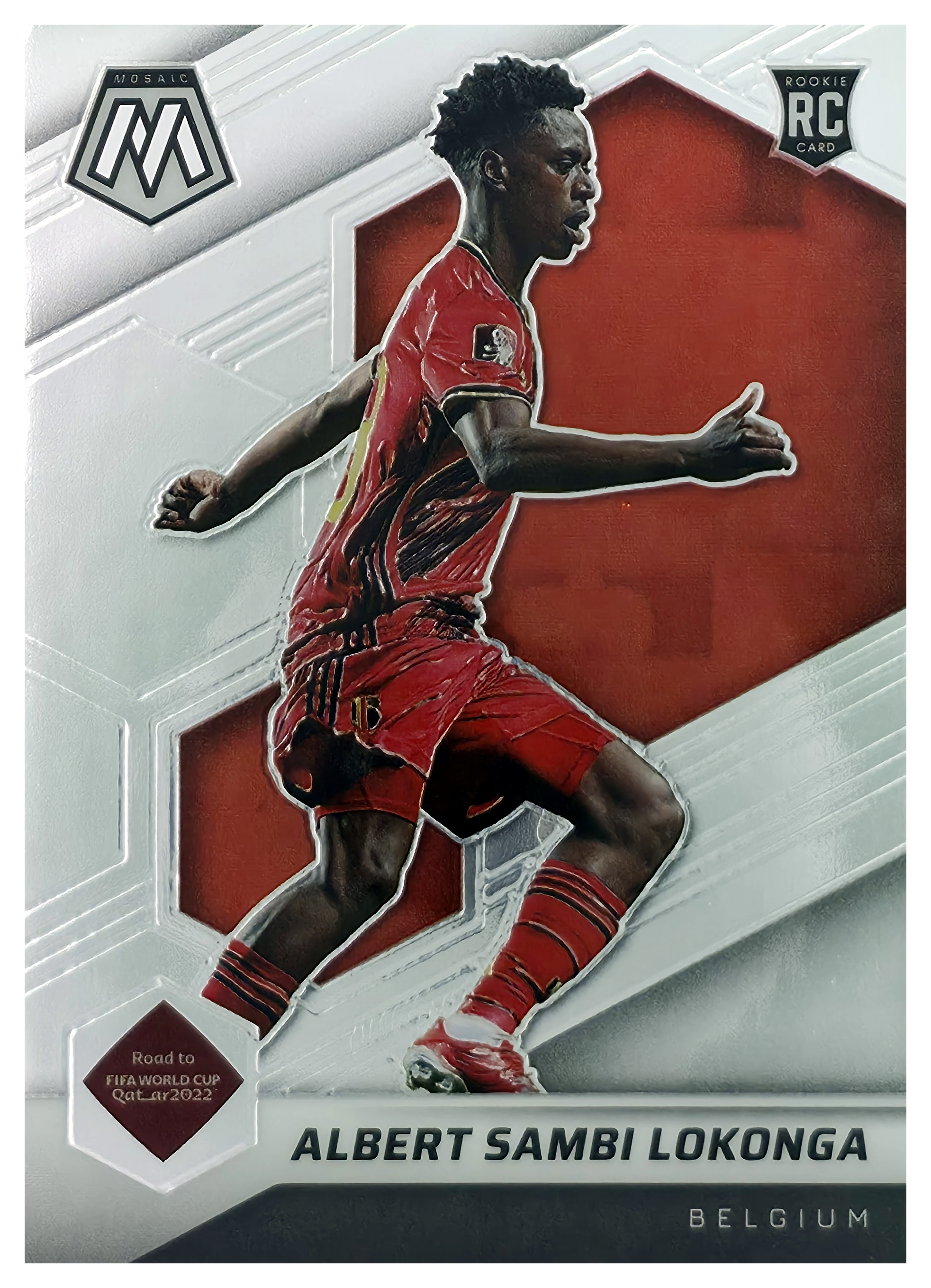 Albert Sambi Lokonga - Panini Mosaic FIFA Road to World Cup Base Set 2021-22, Nr. 192 – Rookie Card (Art.-Nr. SG106007)