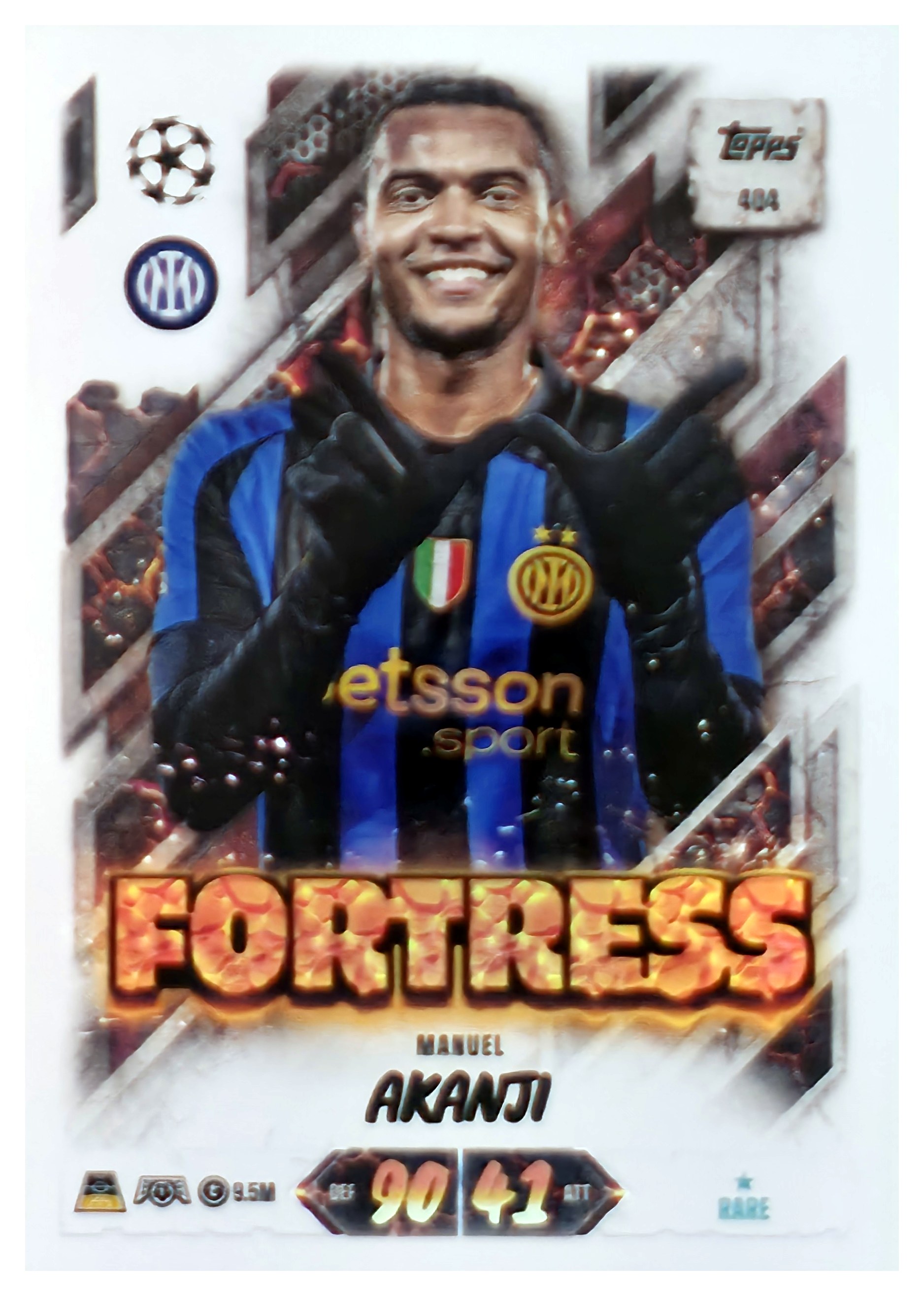 Manuel Akanji - Topps Match Attax UEFA Club Competitions Fortress 2026-27, Nr. 404 (Art.-Nr. SG107576)