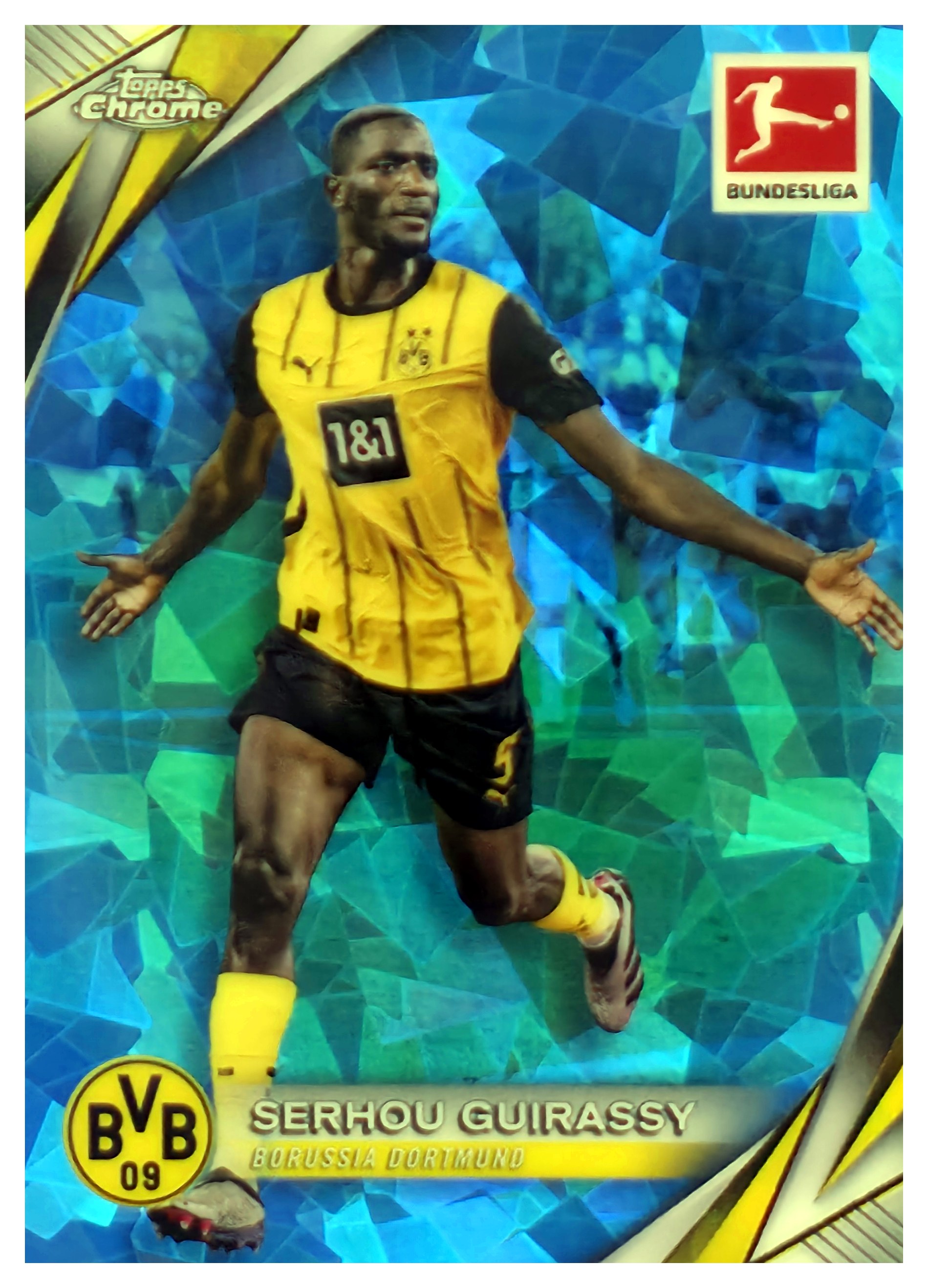 Serhou Guirassy - Topps Chrome Sapphire Bundesliga Base Set 2024-25, Nr. 28 (Art.-Nr. SG108057)