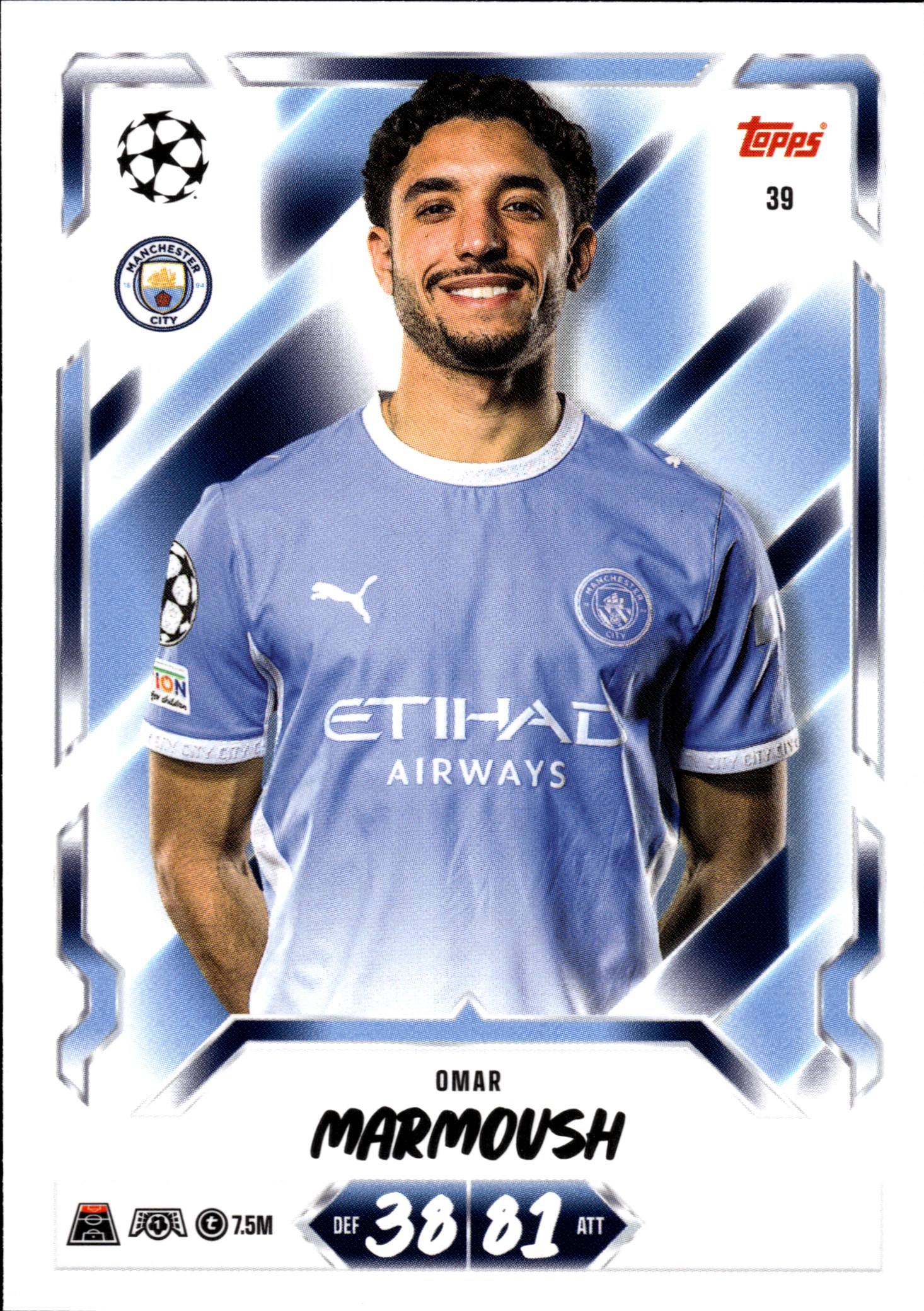 Omar Marmoush - Topps Match Attax UEFA Club Competitions Base Set 2026-27, Nr. 39 (Art.-Nr. SG107092)