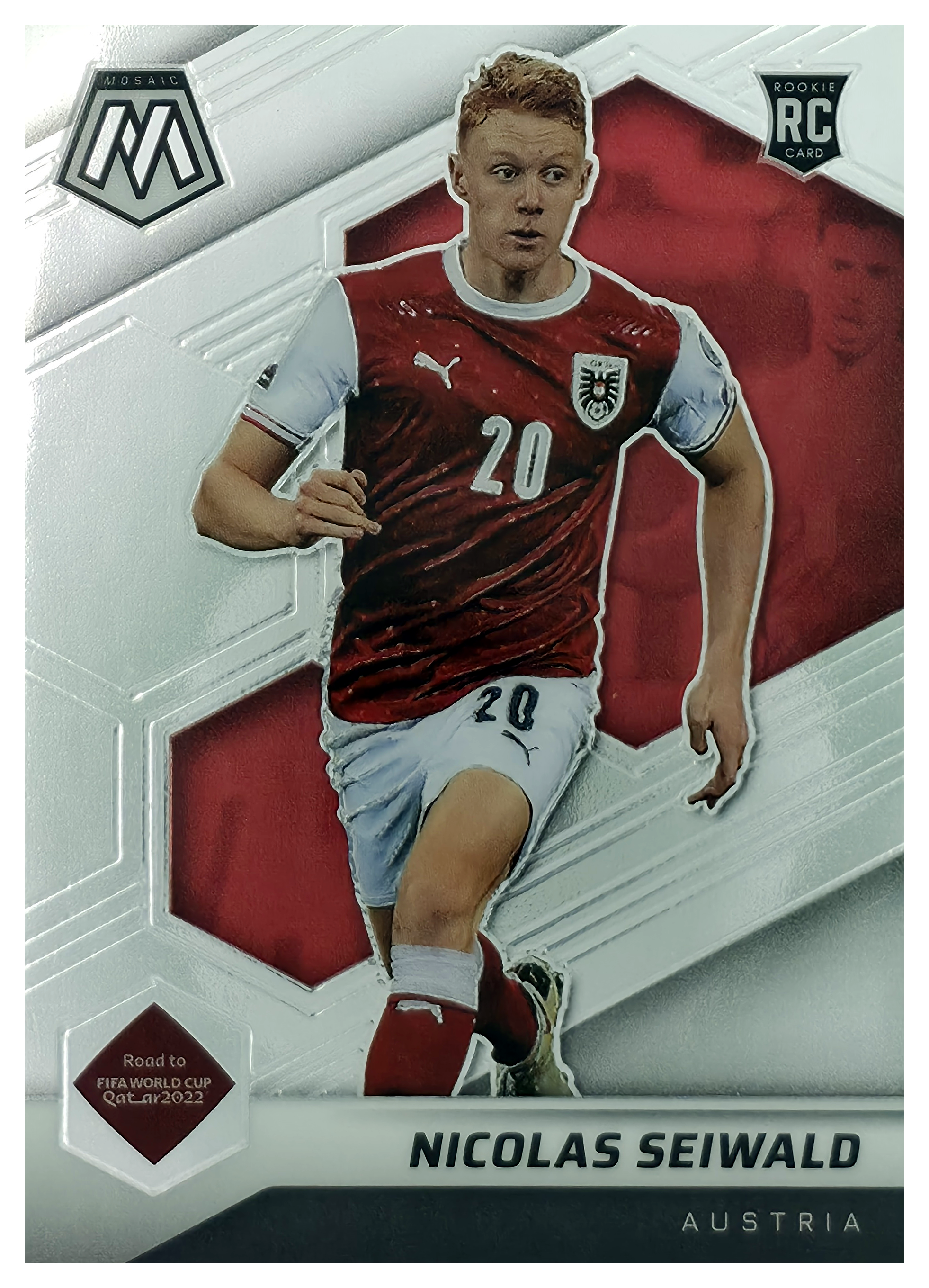 Nicolas Seiwald - Panini Mosaic FIFA Road to World Cup Base Set 2021-22, Nr. 80 – Rookie Card (Art.-Nr. SG105980)