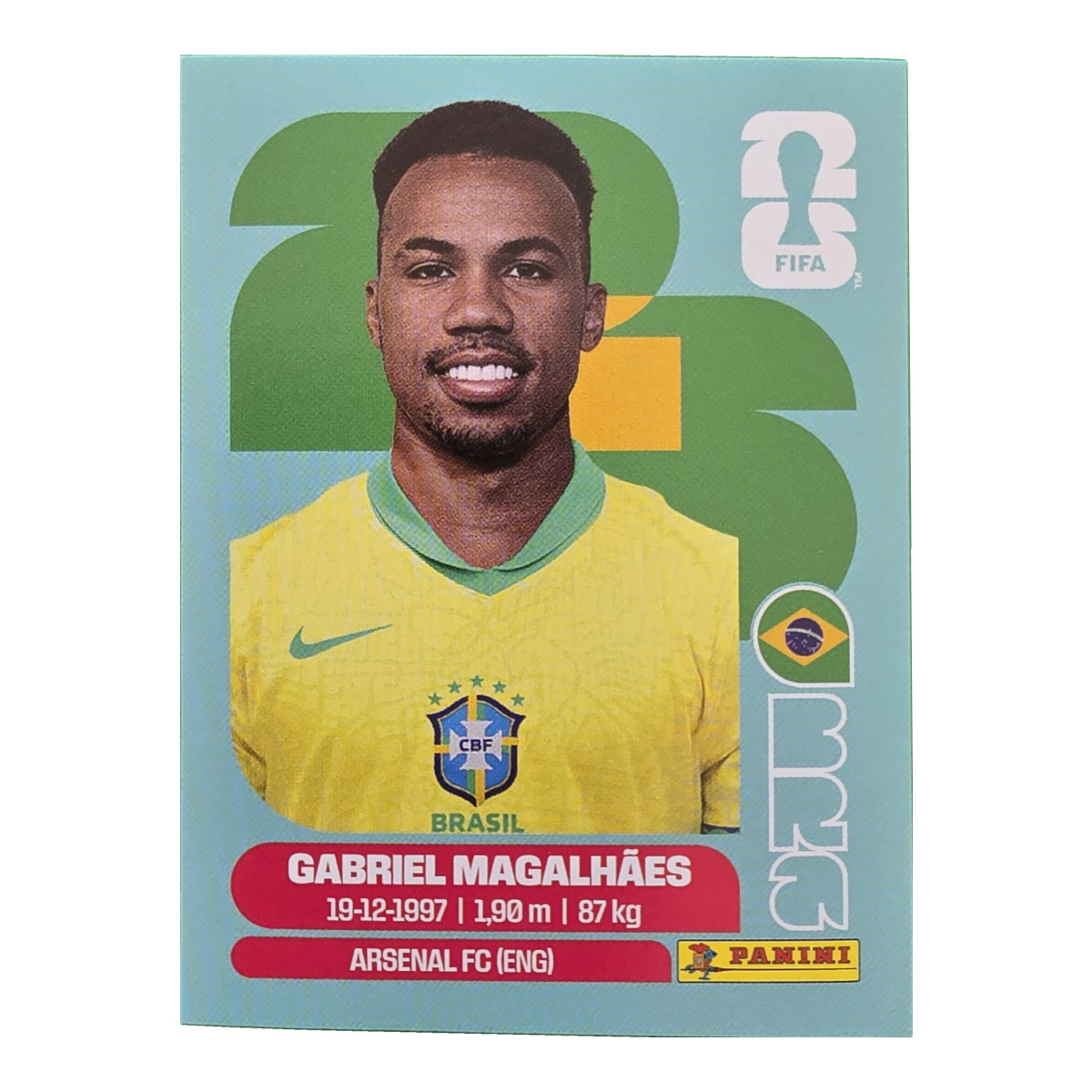 Gabriel Magalhães - Brasilien, FIFA WM 2026, Nr. BRA6