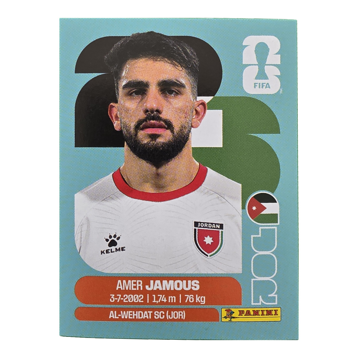 Amer Jamous - Jordanien, FIFA WM 2026, Nr. JOR14