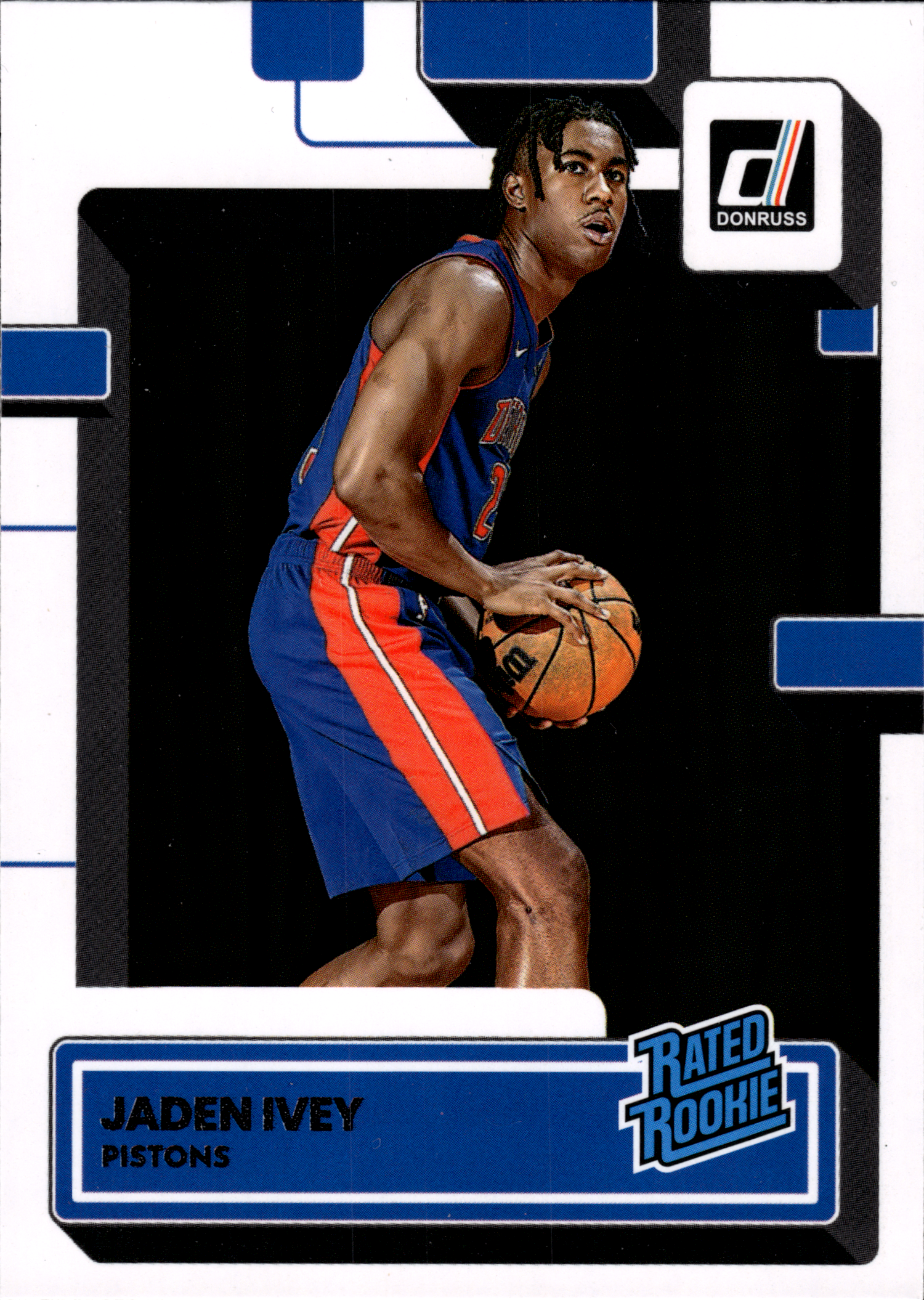 Jaden Ivey - Panini Donruss Rated Rookie 2022-23, Nr. 205 – Rookie Card (Art.-Nr. SG103314)