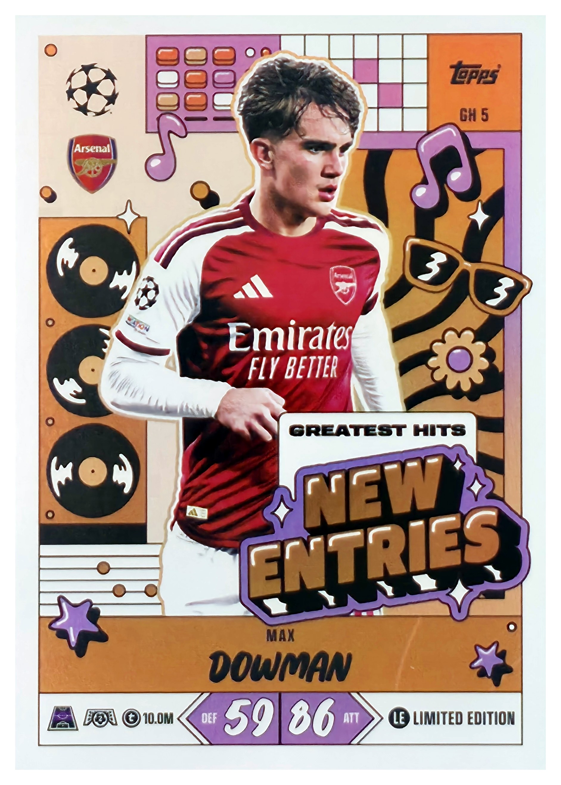 Max Dowman - Topps Match Attax UEFA Club Competitions New Entries 2026-27, Nr. GH 5 (Art.-Nr. SG107448)