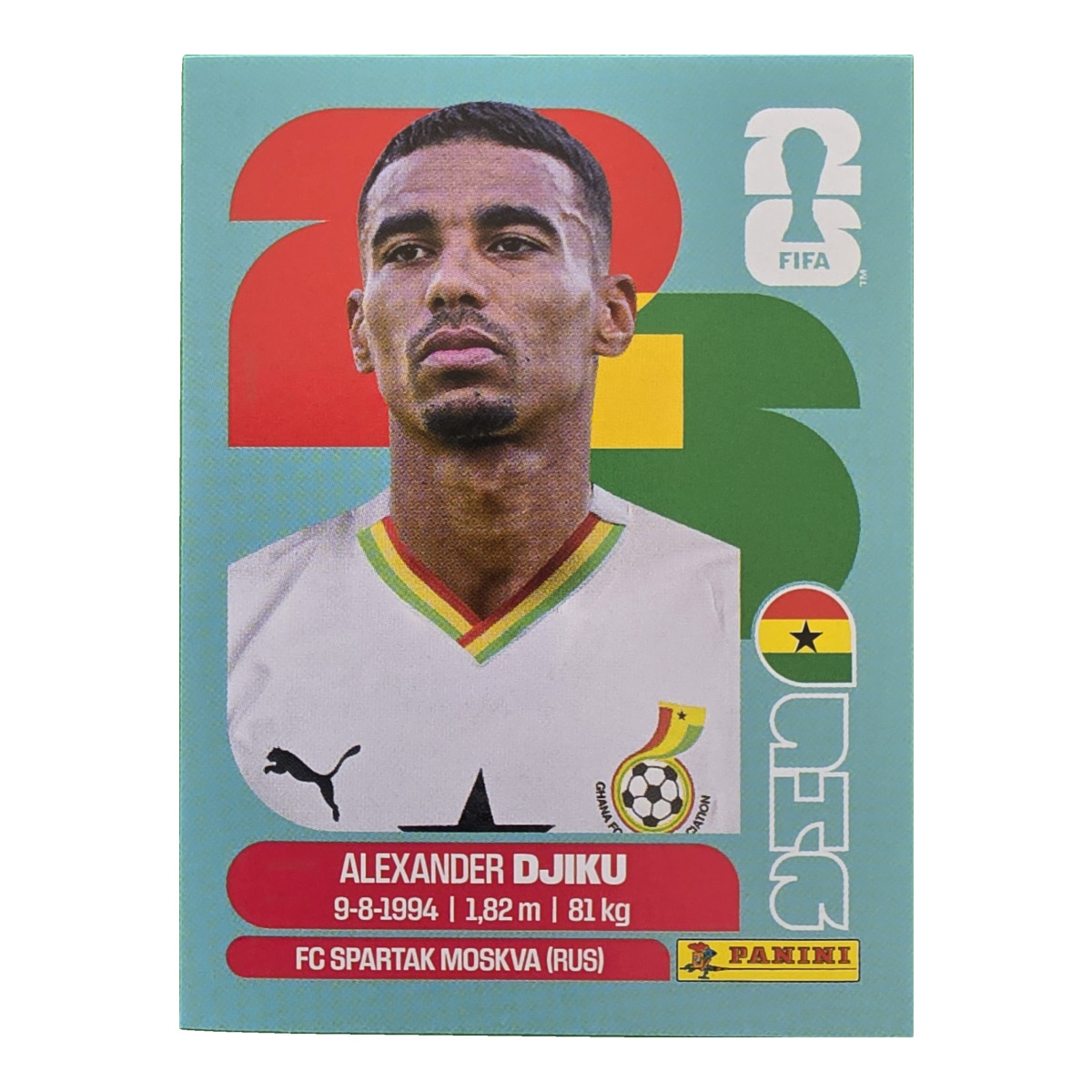 Alexander Djiku - Ghana, FIFA WM 2026, Nr. GHA6