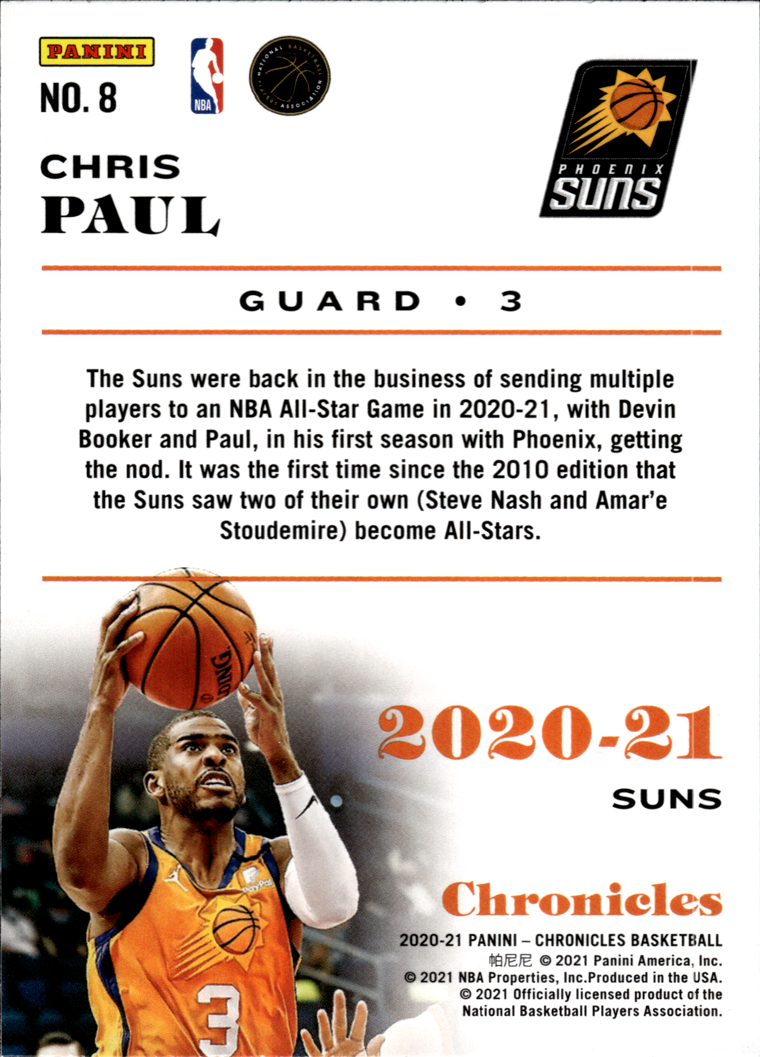 Chris Paul - Panini Chronicles Base Set 2020-21, Nr. 8