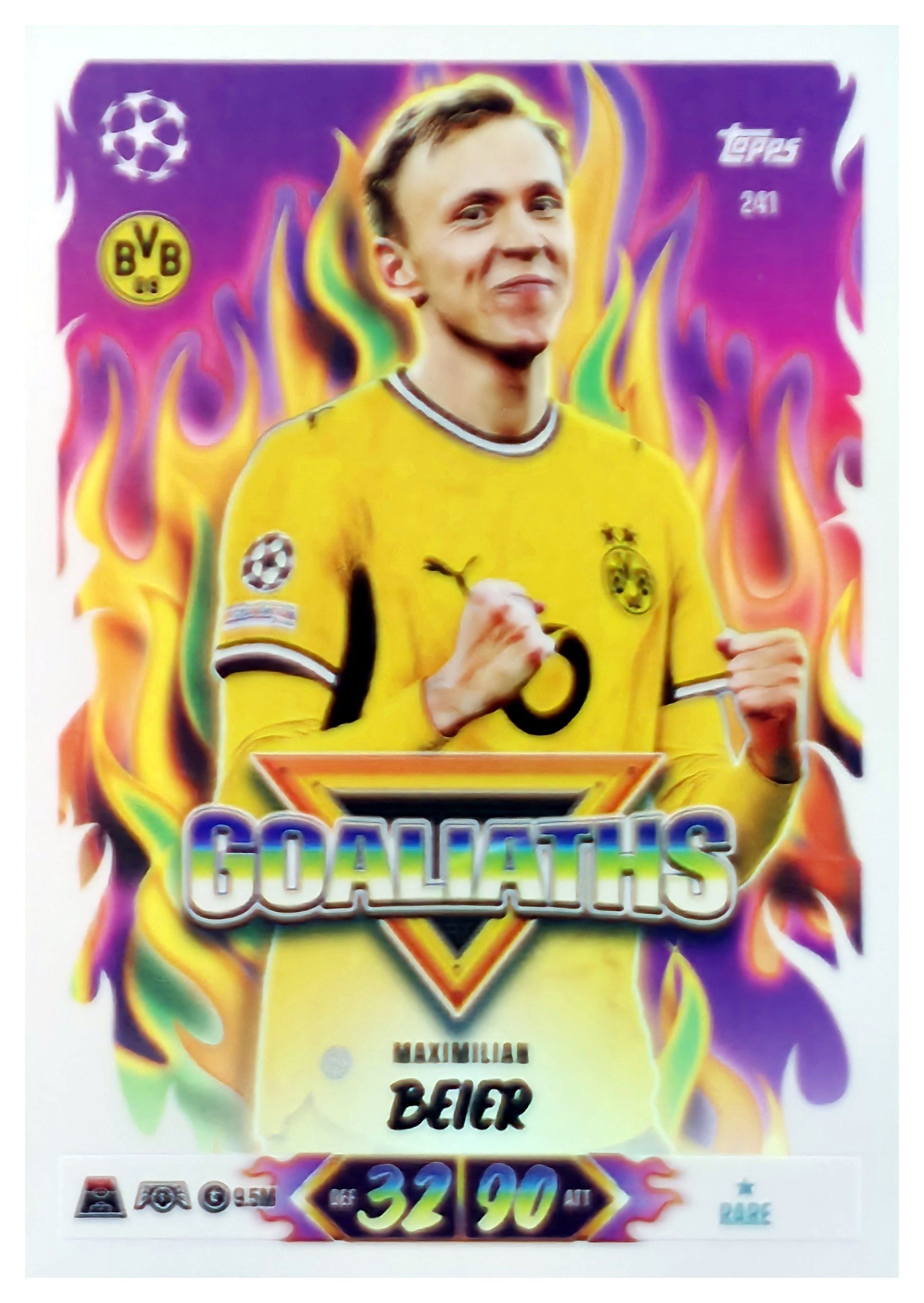 Maximilian Beier - Topps Match Attax UEFA Club Competitions Goaliaths 2026-27, Nr. 241 (Art.-Nr. SG107620)