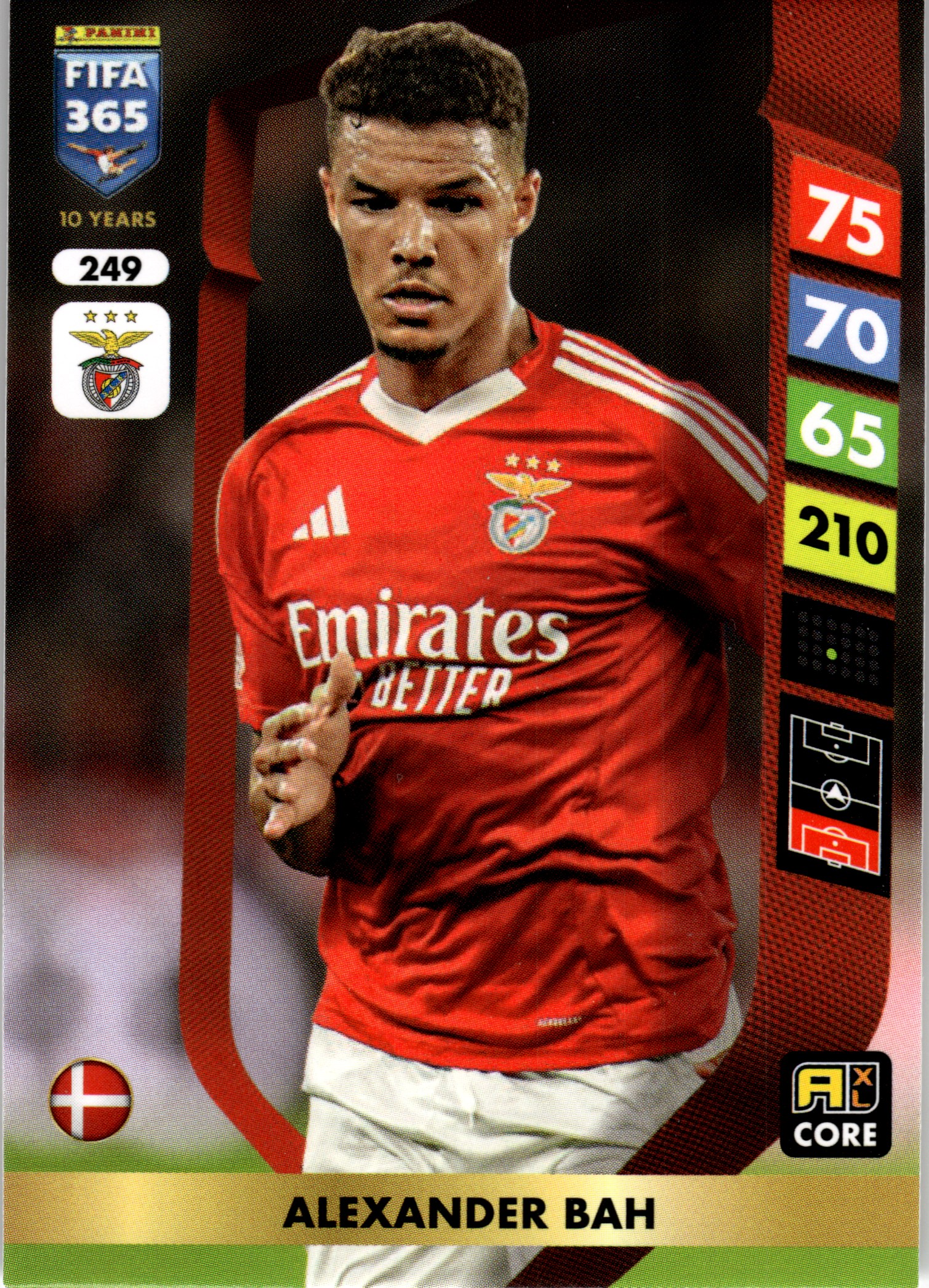 Alexander Bah - Panini Adrenalyn XL FIFA 365 Base Set 2025, Nr. 249 (Art.-Nr. SG107729)