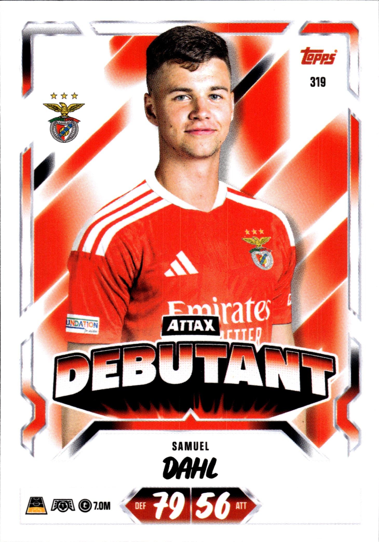 Samuel Dahl - Topps Match Attax UEFA Club Competitions Attax Debutant 2026-27, Nr. 319 (Art.-Nr. SG107260)
