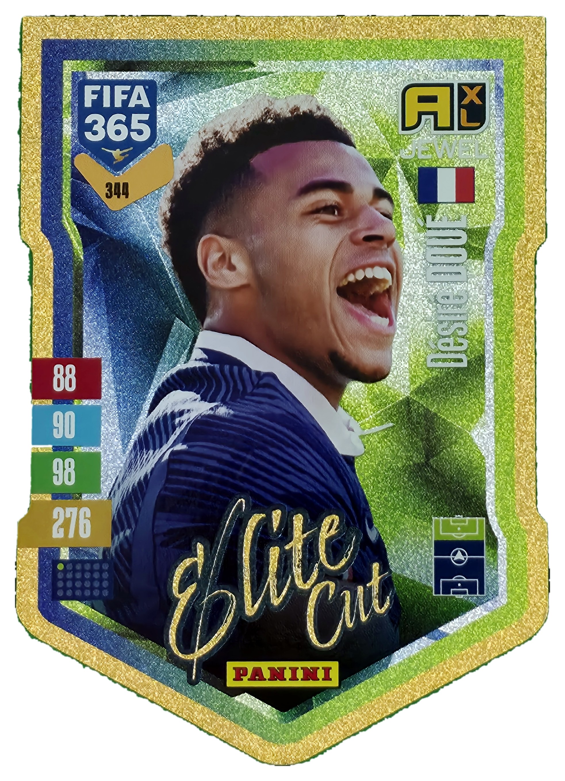 Desiré Doué - Panini Adrenalyn XL FIFA 365 Elite Cut 2026-27, Nr. 344 – Insert (Art.-Nr. SG110412)