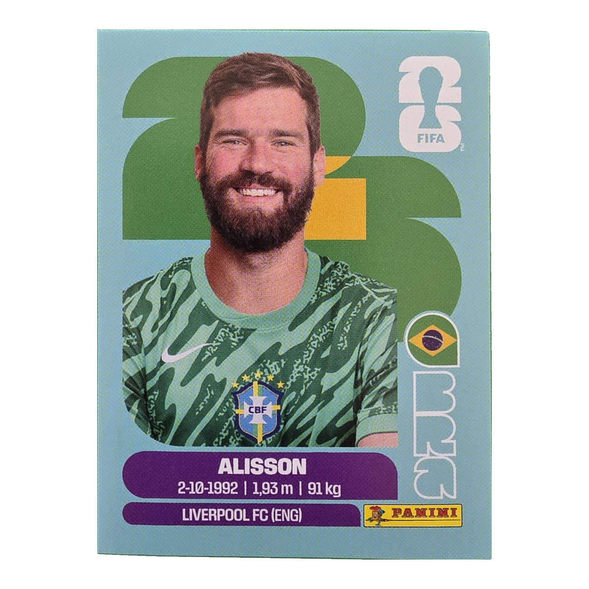 Alisson - Brasilien, FIFA WM 2026, Nr. BRA2