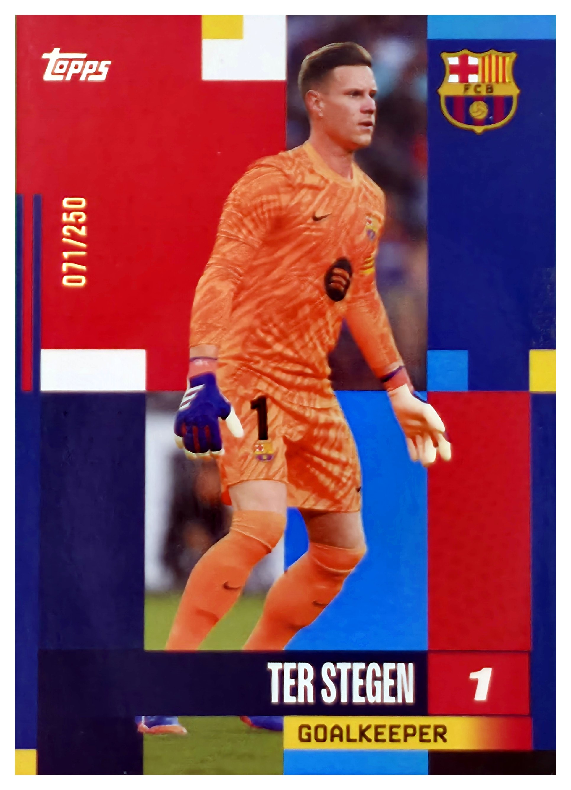 Marc-André ter Stegen - Topps FC Barcelona Team Set First Team 2024-25, Nr. 1 – Nummeriert, Blue (Art.-Nr. SG108732)