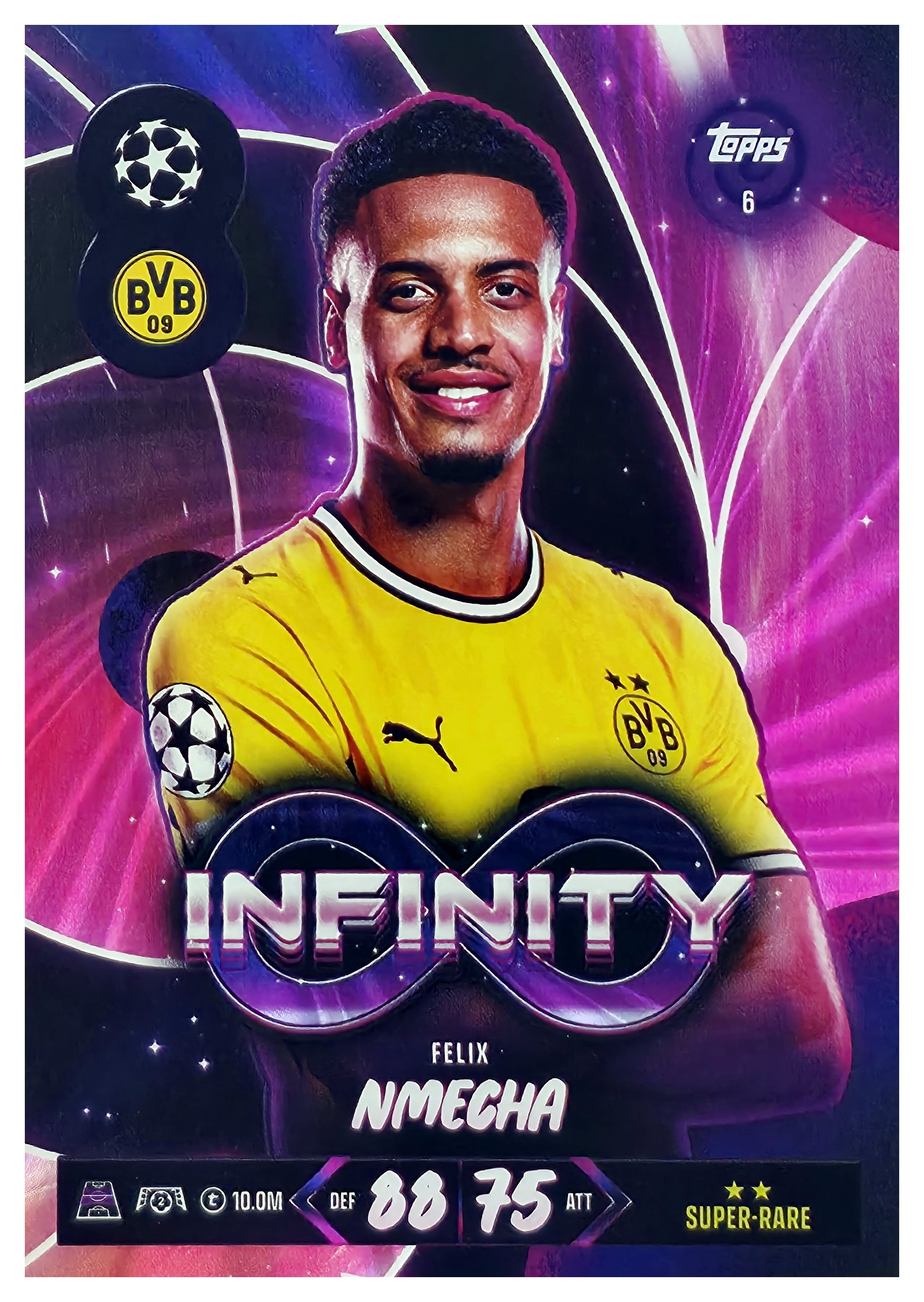 Felix Nmecha - Topps Match Attax UEFA Club Competitions Infinity 2026-27, Nr. 6 (Art.-Nr. SG107424)