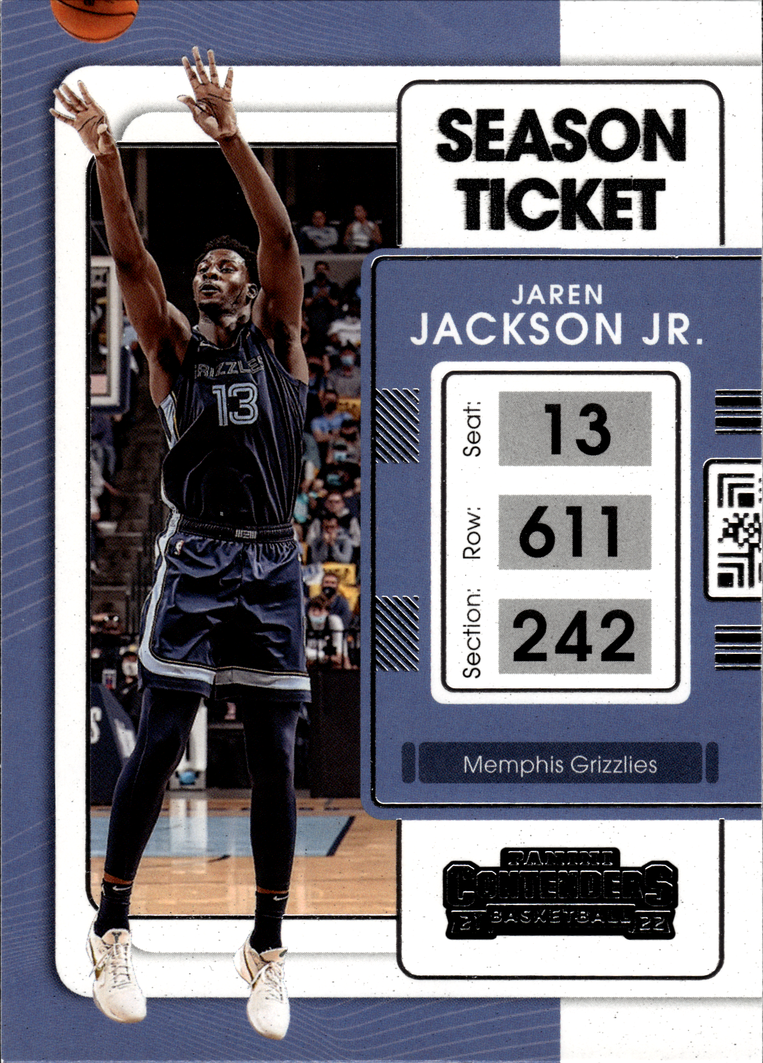 Jaren Jackson Jr. - Panini Contenders Season Ticket 2021-22, Nr. 13 (Art.-Nr. SG103687)