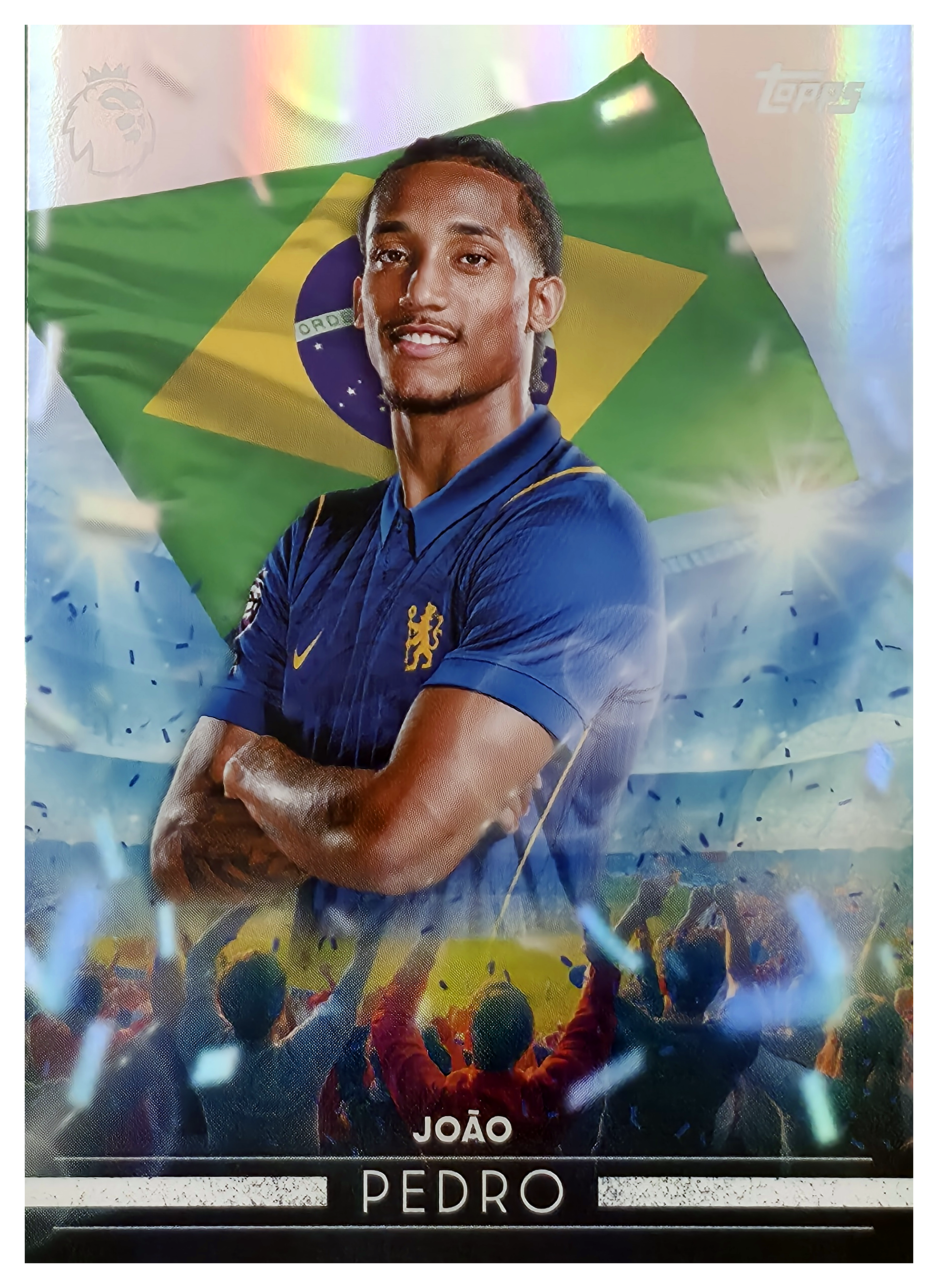 João Pedro - Topps Flagship Premier League Flying the Flag 2026-27, Nr. FF 10 – Insert (Art.-Nr. SG105184)