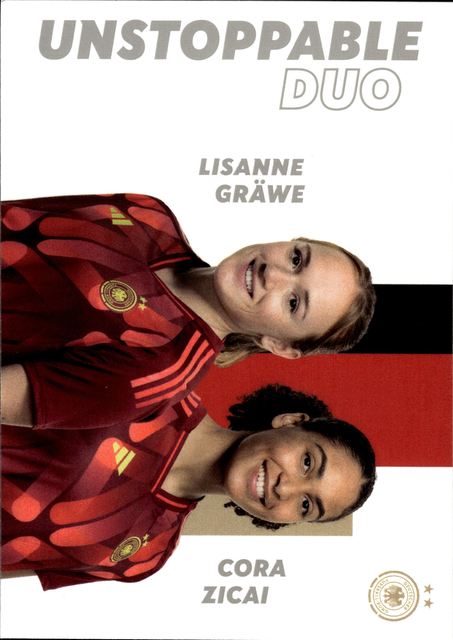 Lisanne Gräwe & Cora Zicai - Panini DFB-Frauen Team-Set Unstoppable Duo 2025, Nr. DUO-09 – Insert