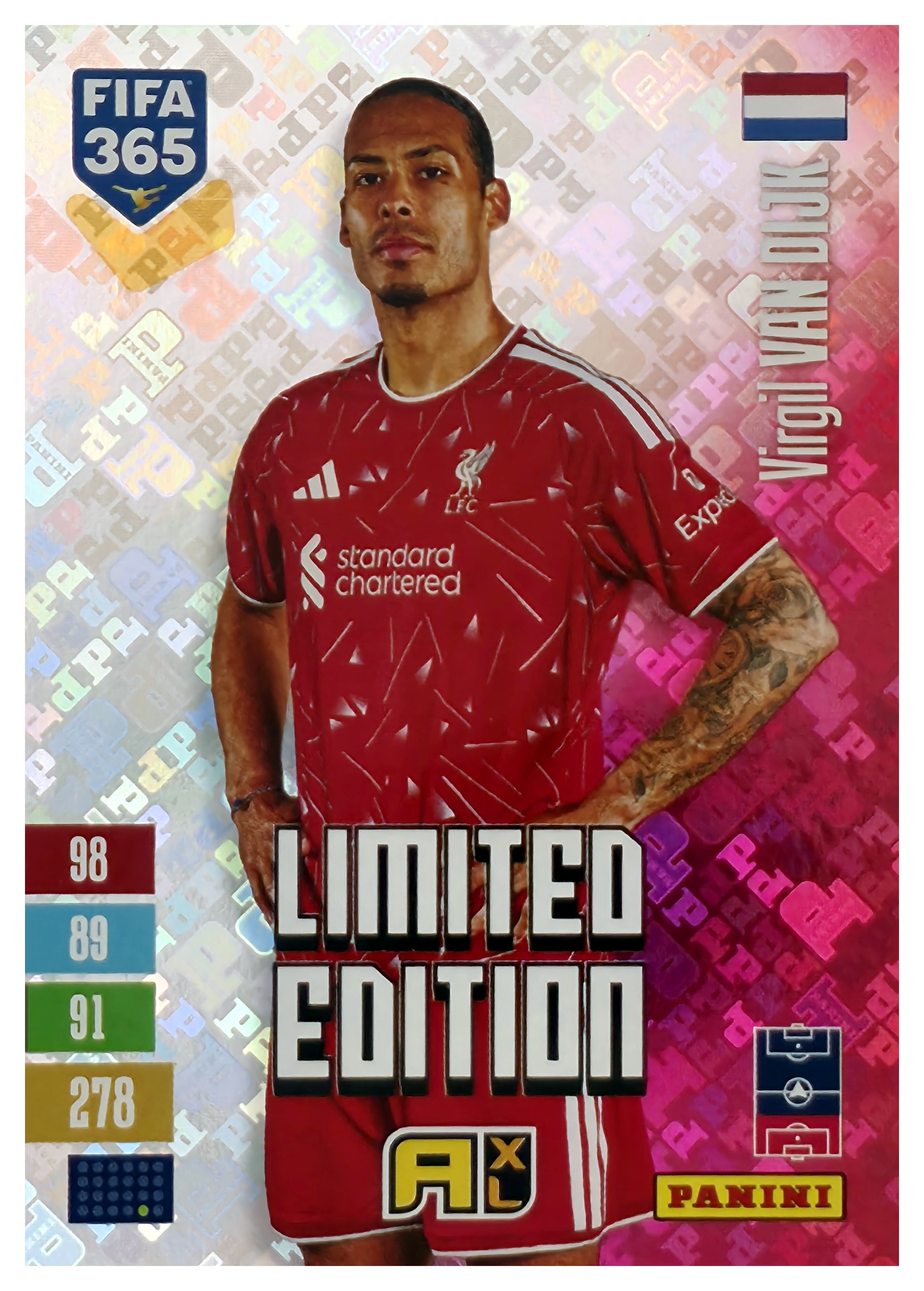 Virgil van Dijk - Panini Adrenalyn XL FIFA 365 Limited Edition Booster 2026-27 (Insert)