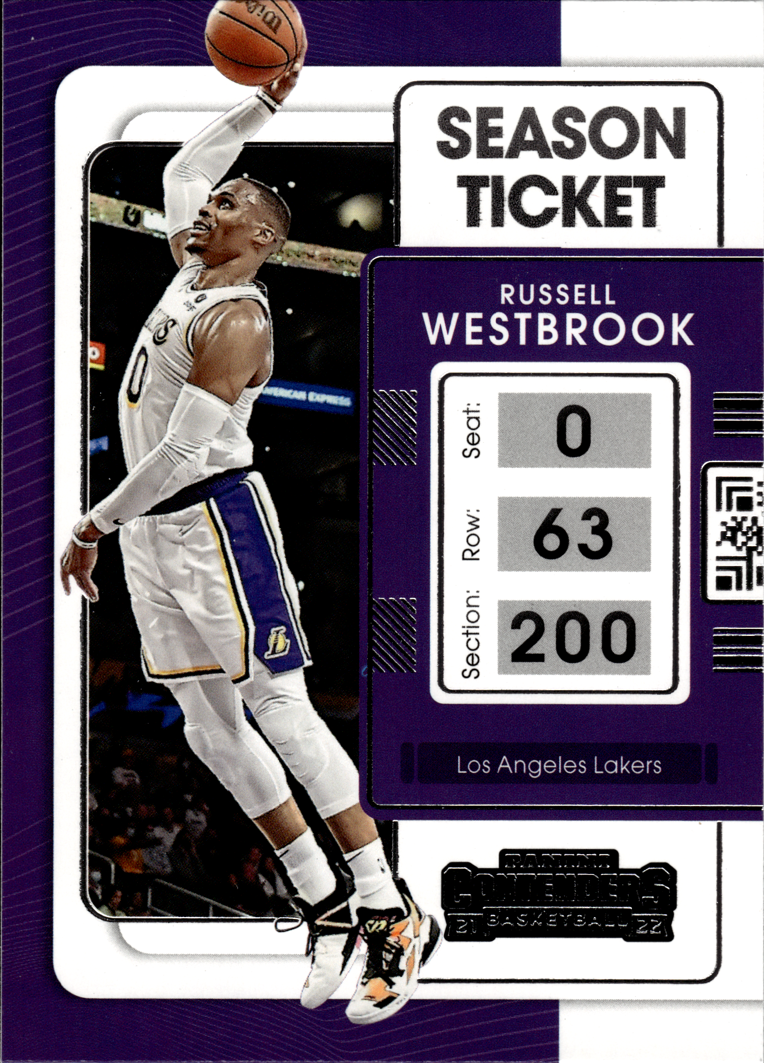 Russell Westbrook - Panini Contenders Season Ticket 2021-22, Nr. 52 (Art.-Nr. SG103601)