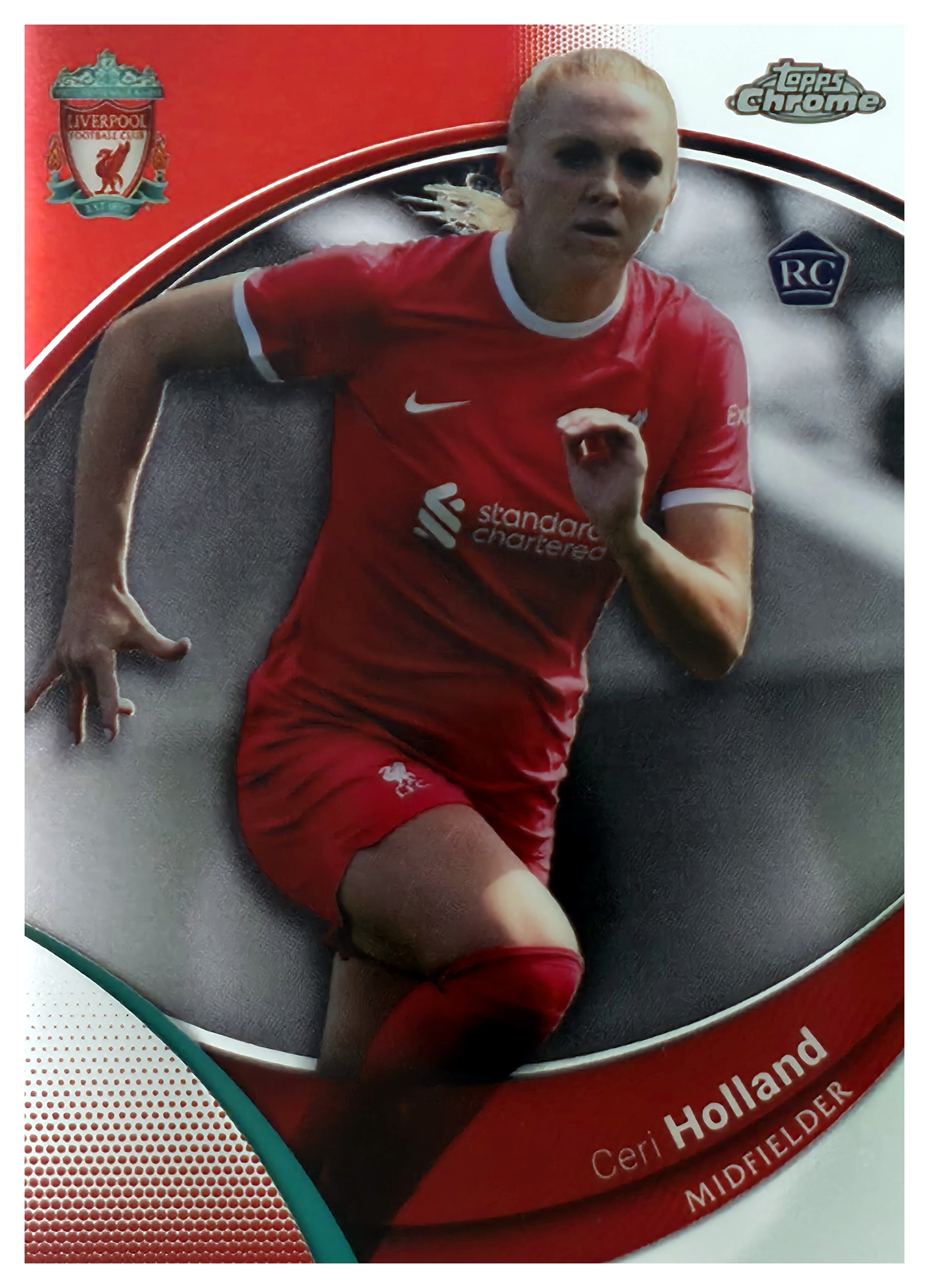 Ceri Holland - Topps Chrome Liverpool FC Team Set Base Set 2025-26, Nr. 26 – Rookie Card (Art.-Nr. SG110935)