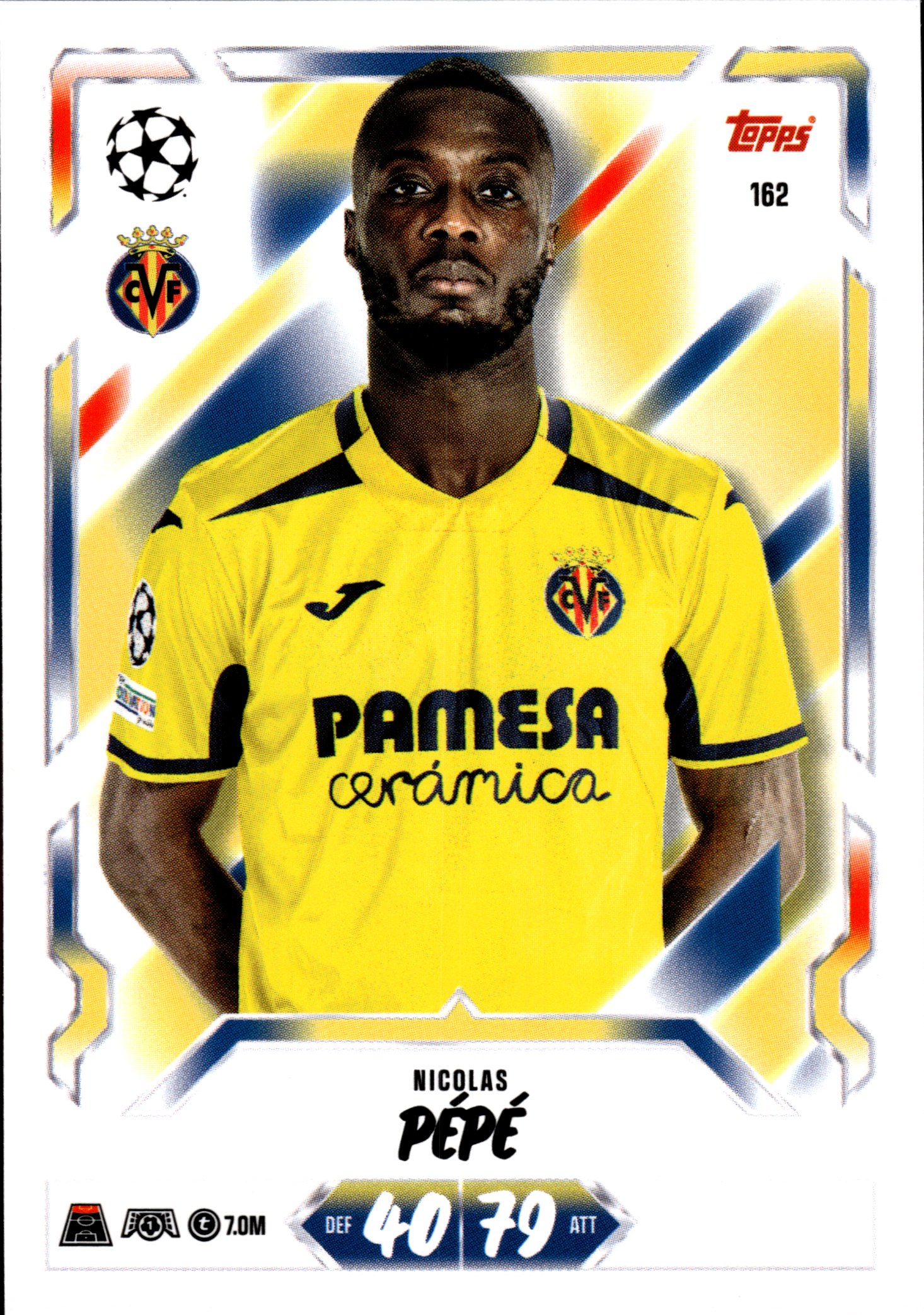 Nicolas Pépé - Topps Match Attax UEFA Club Competitions Base Set 2026-27, Nr. 162 (Art.-Nr. SG107297)